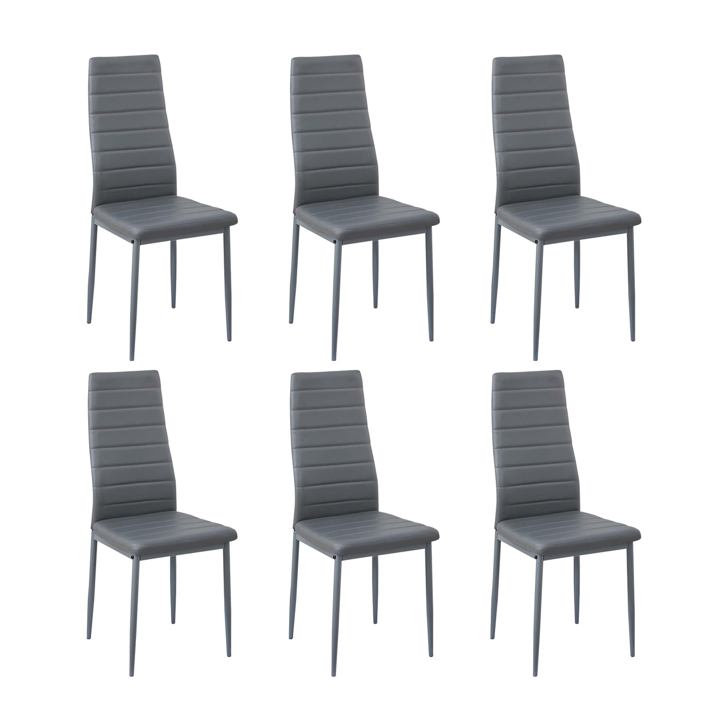 Lot de 6 Chaises de Salle à Manger - style moderne