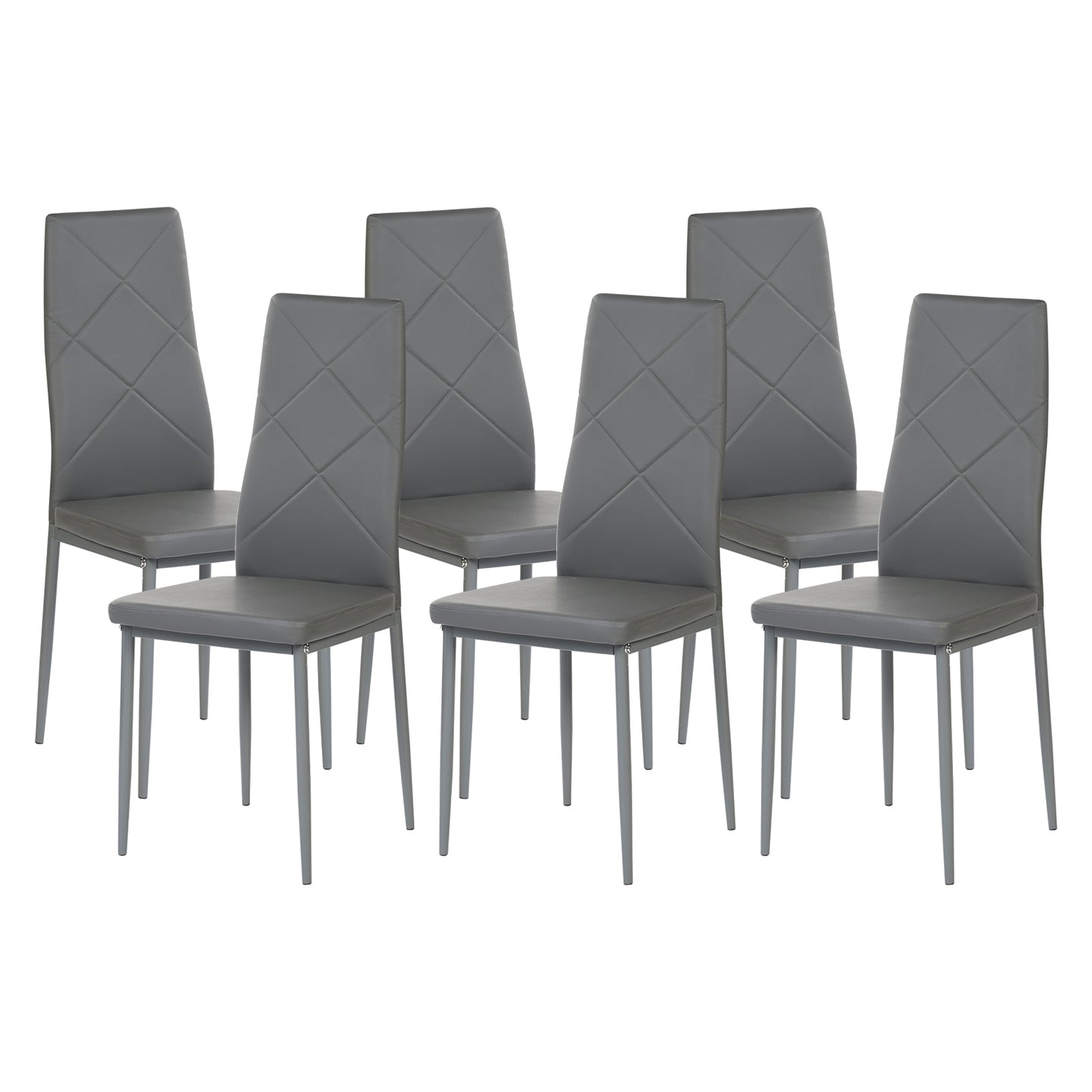 Chaises de salle à manger rembourrées (Lot de 6)