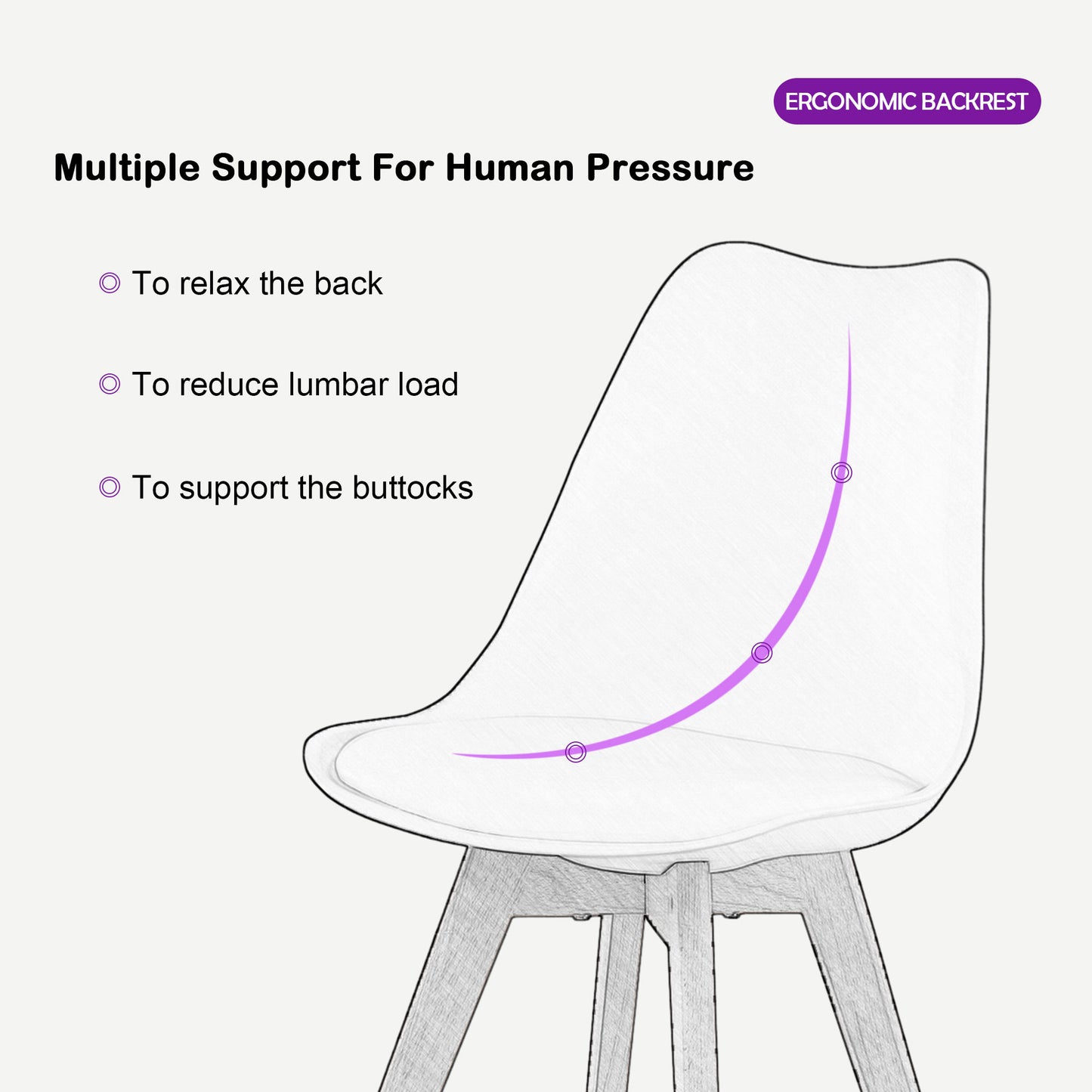 2 pièce chaise de cuisine salle à manger design scandinave assise rembourrée pieds en bois de hêtre massif - blanc