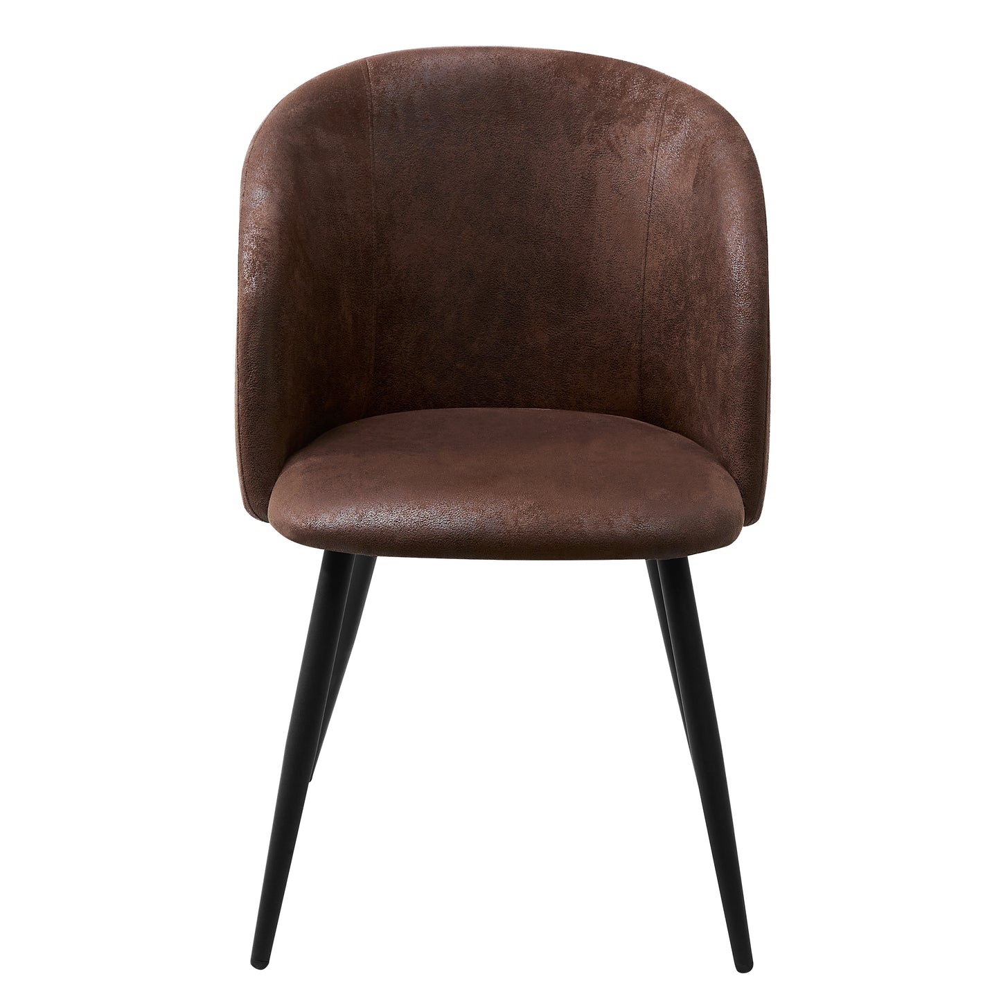Chaise Scandinaves en Suede-Fauteuil marron pour Salle à Manger