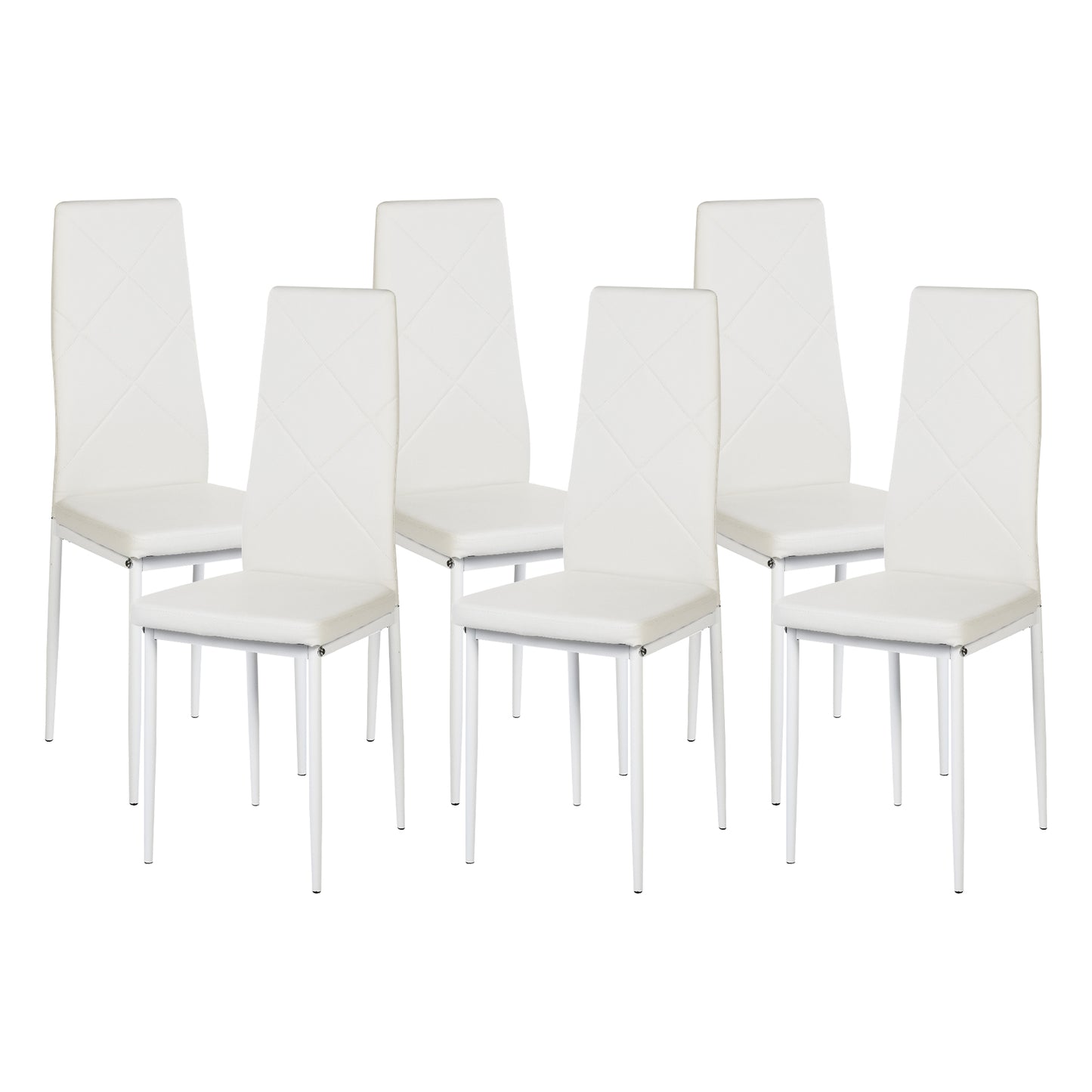 Chaises de salle à manger rembourrées (Lot de 6)