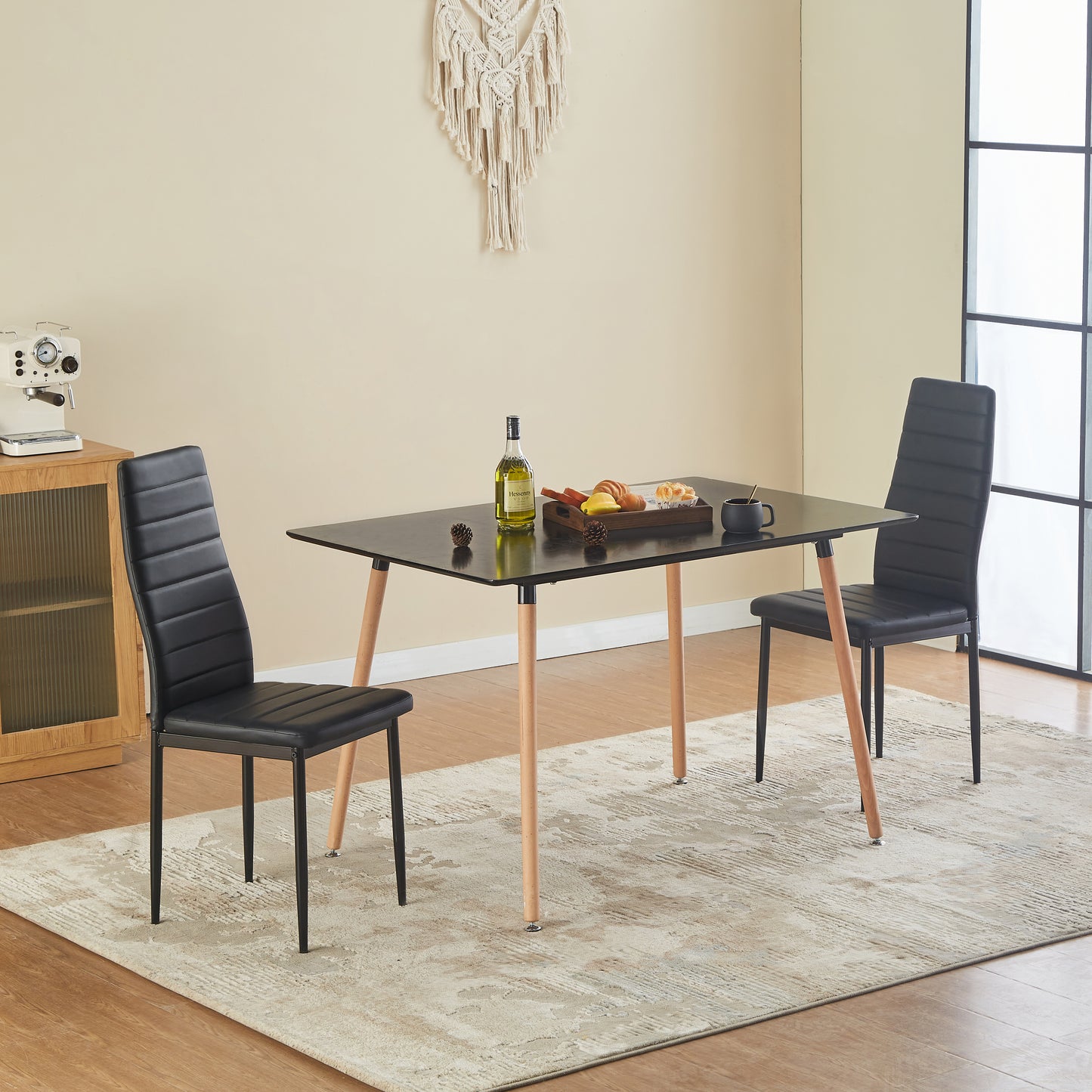 Lot de 2 Chaises Modernes en PVC pour Salle à Manger ou Cuisine