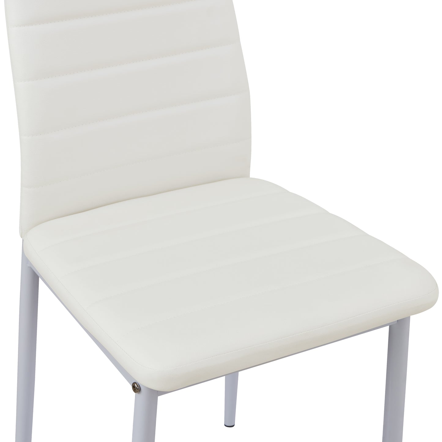 Lot de 2 Chaises de Salle à Manger en PVC Chaise de Cuisine Moderne Chaise