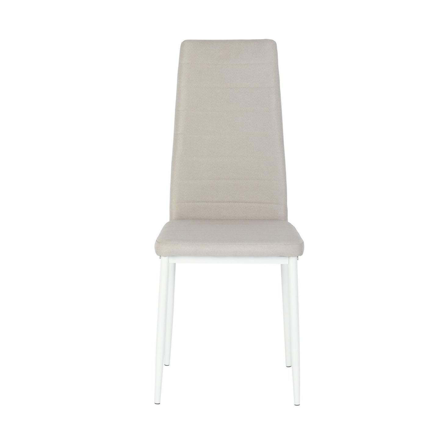 Lot de 4 Chaises Design Beige Tissu Scandinave Chaise de Salle à manger