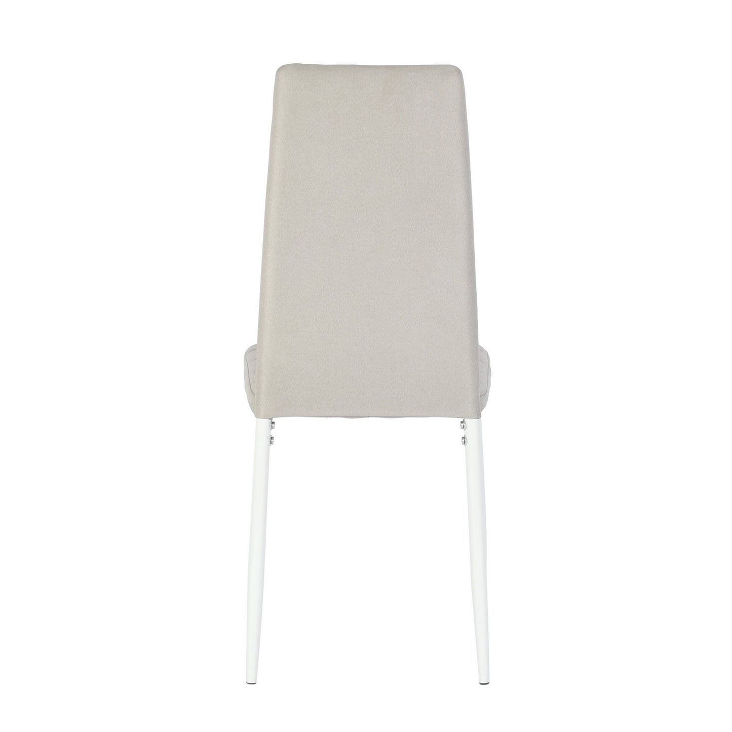 Lot de 4 Chaises Design Beige Tissu Scandinave Chaise de Salle à manger