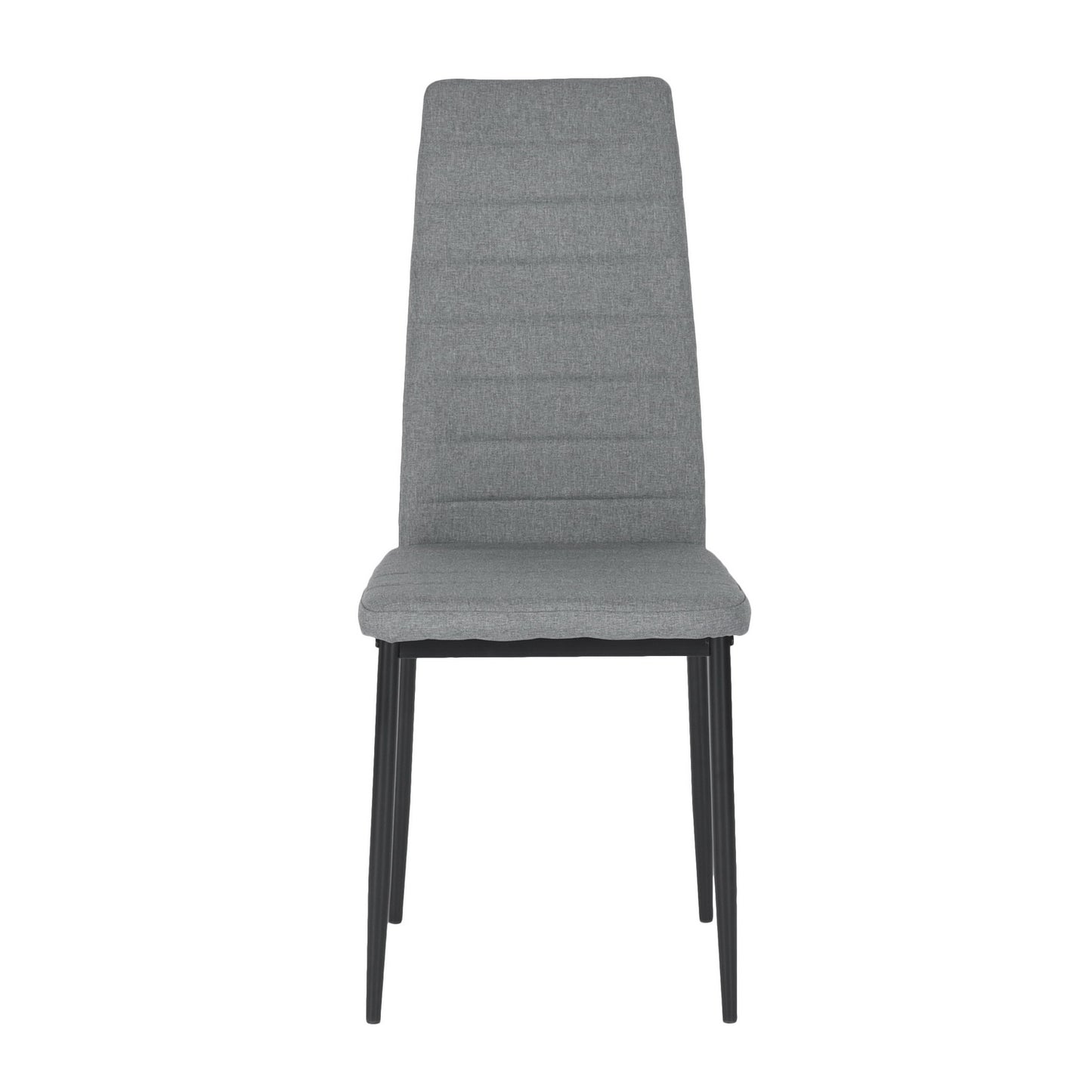 Lot de 4 Chaises Design Gris Tissu Scandinave Chaise de Salle à manger