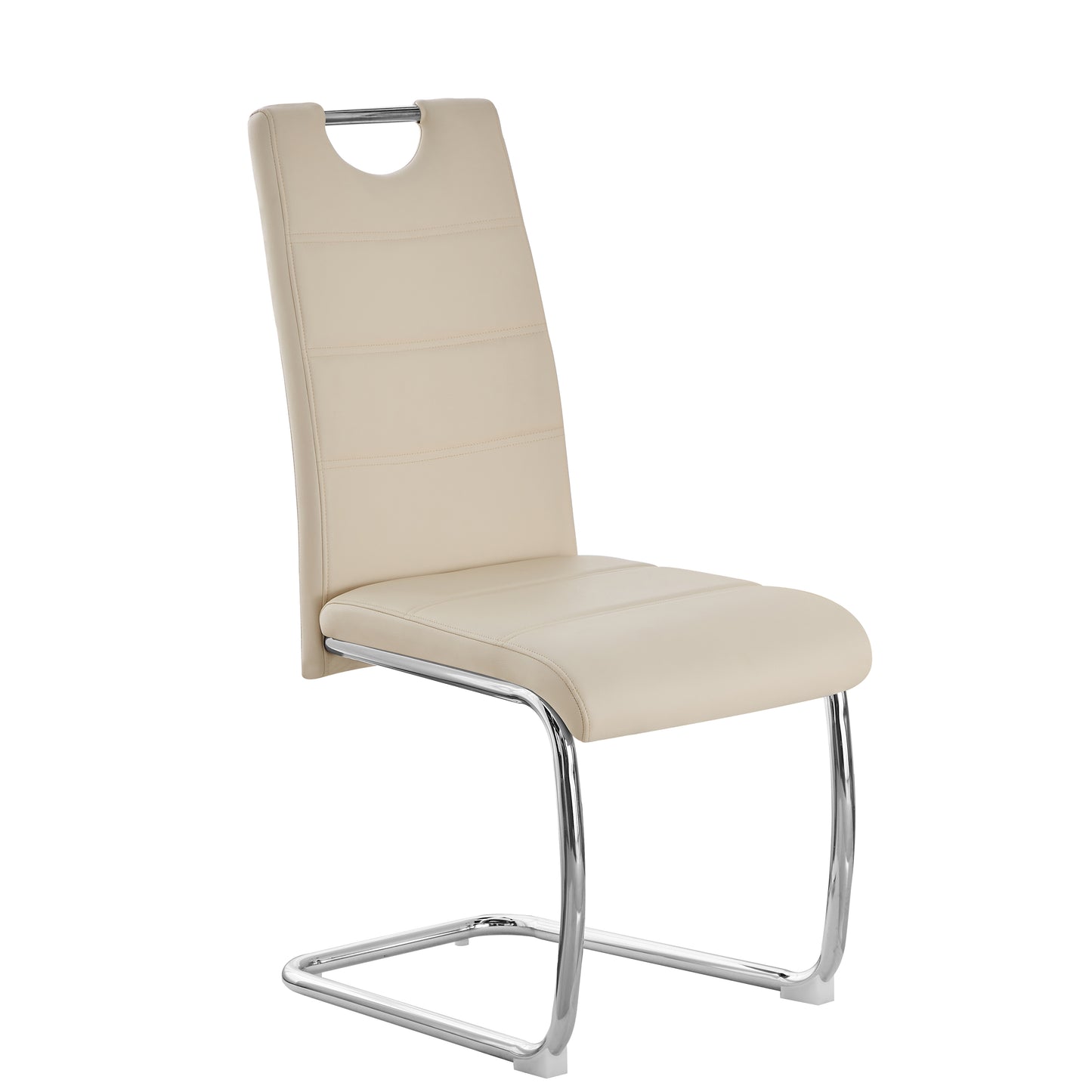 Lot de 2 Chaises de Salle à Manger en PVC - Chaises de Cuisine Modernes