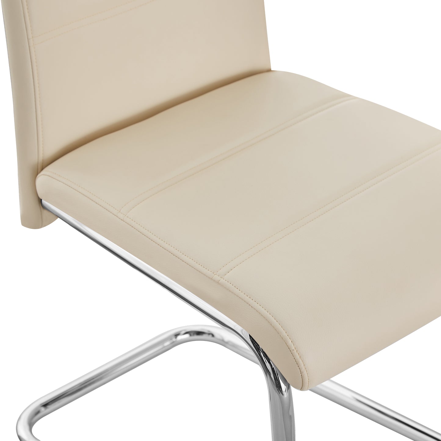 Lot de 2 Chaises de Salle à Manger en PVC - Chaises de Cuisine Modernes