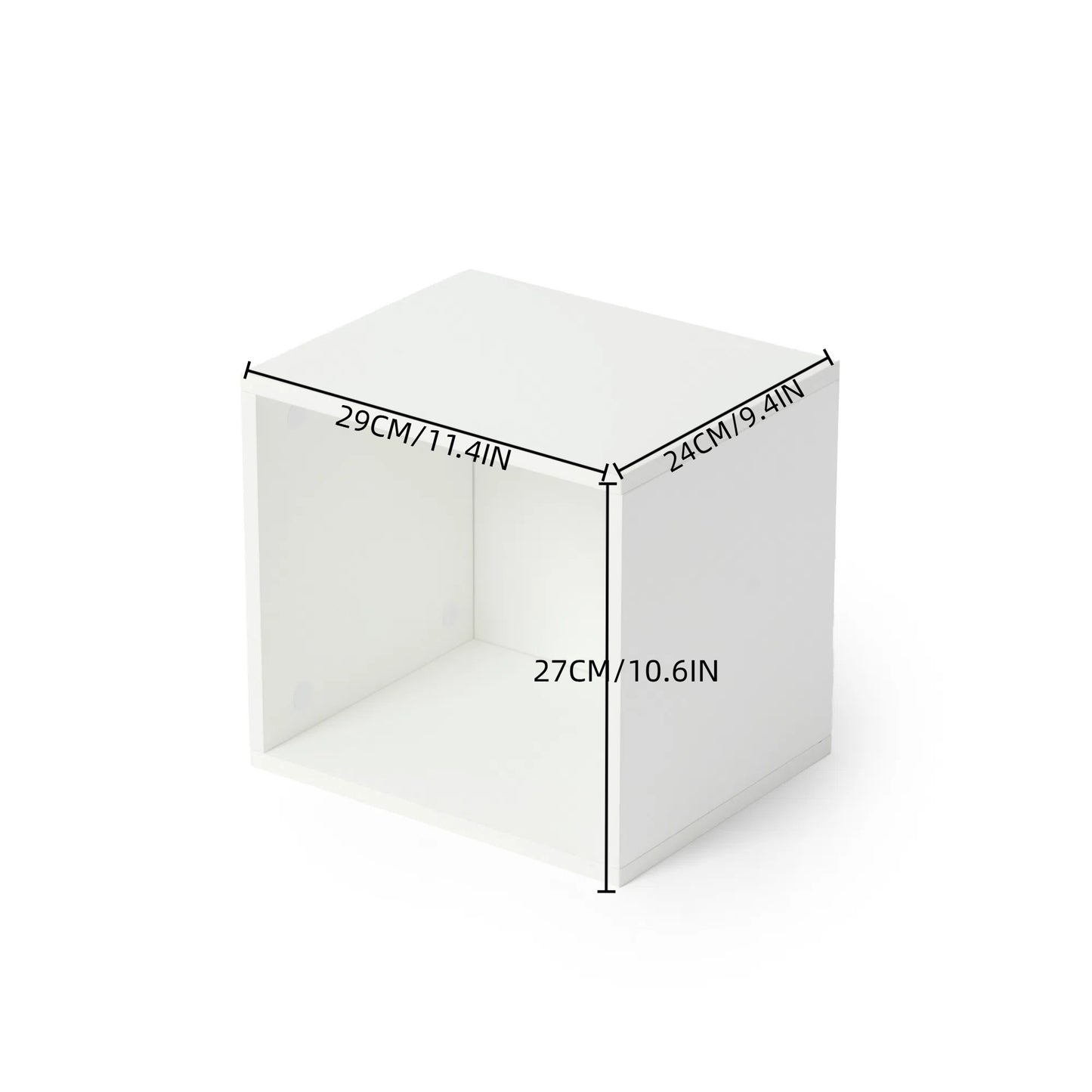Unité de rangement modulable, idéale pour le salon, Chambre, Bureau , Gain de place, 29 x 24 x 27 cm--Blanc