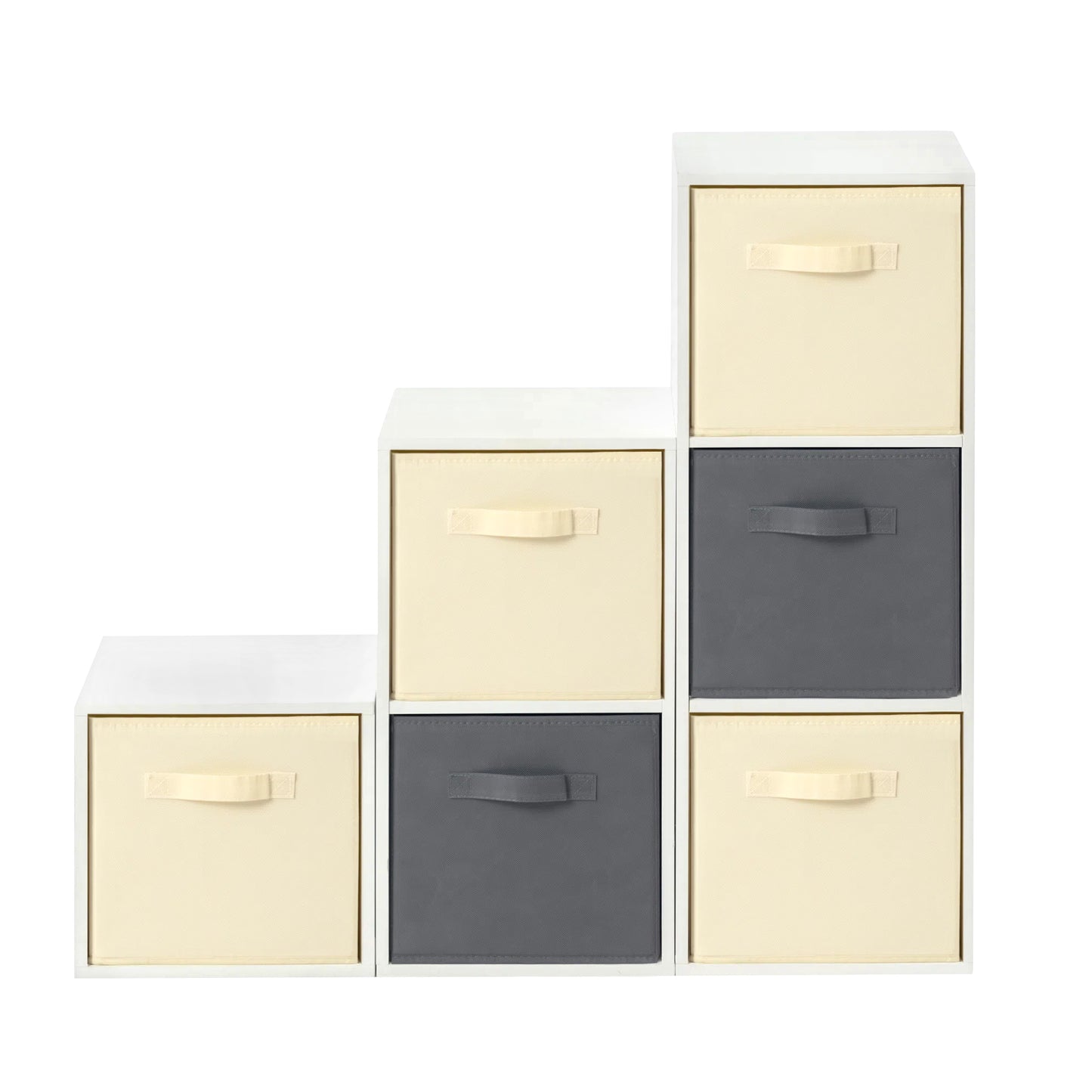 Unité de rangement modulable, idéale pour le salon, Chambre, Bureau , Gain de place, 29 x 24 x 27 cm--Blanc