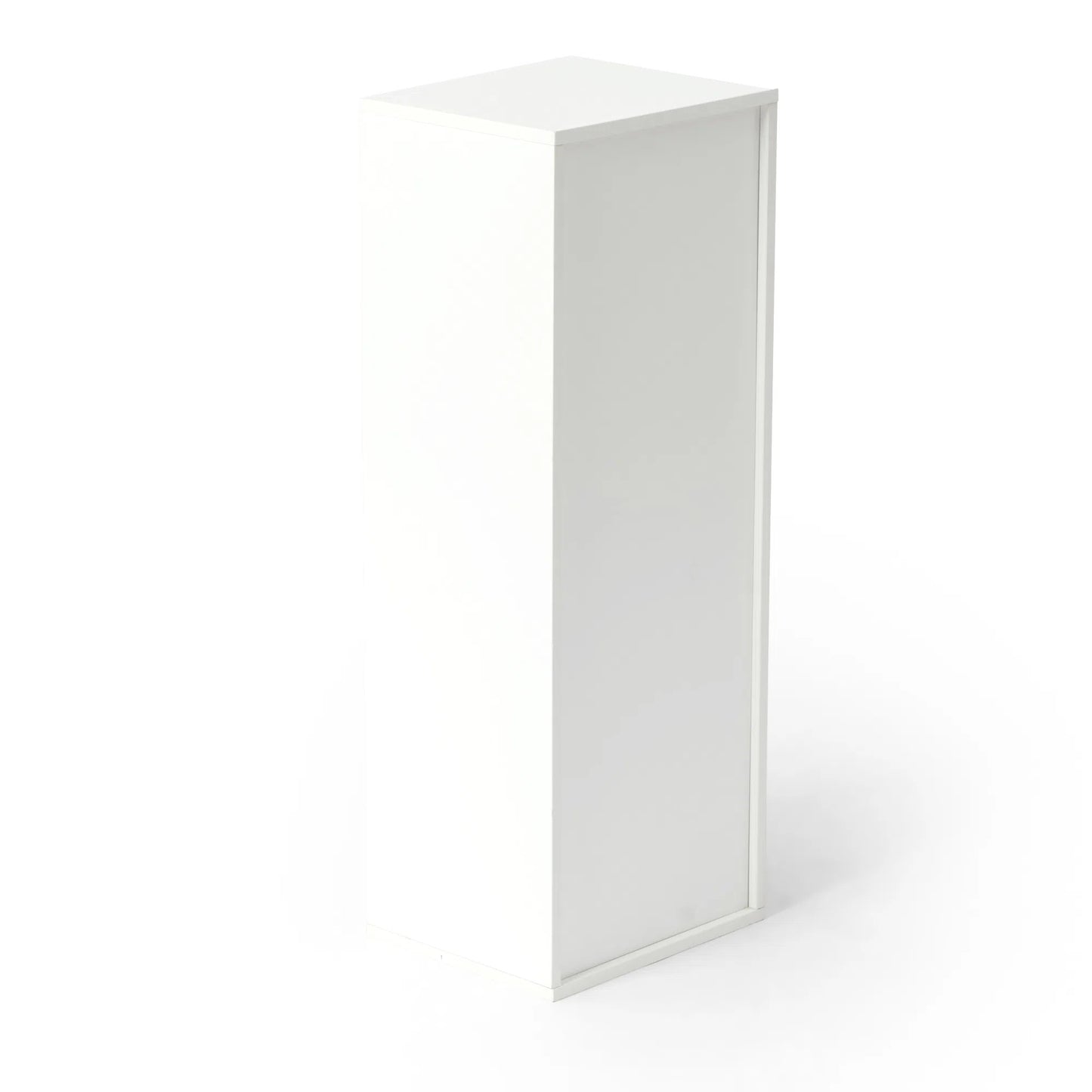 Bibliothèque Cube à 3 étages, Bibliotheque Meuble de Rangement 3 Cases pour Bureau Salon Chambre, 29 x 24 x 78cm--Blanc