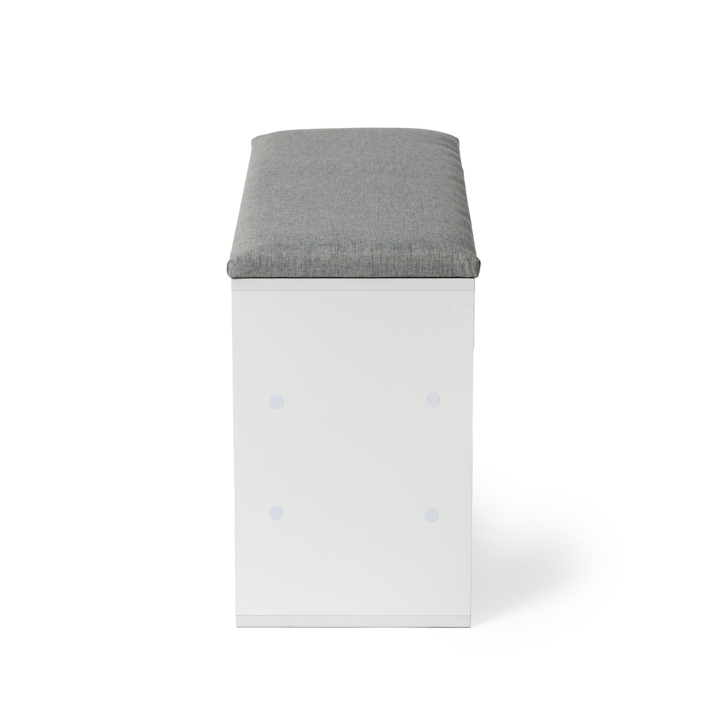 Armoire de Rangement Multifonctionnelle, Armoire à Chaussures, Tabouret de Rangement, Meubles de Couloir, Trois Couches, 78.5 x 30 x 48 cm--Blanc