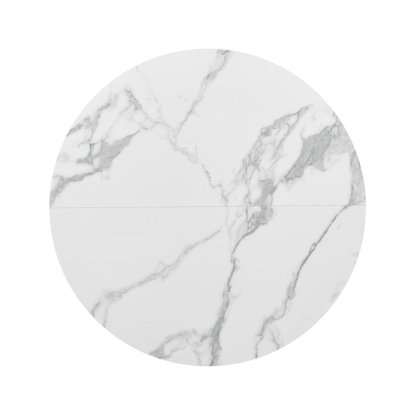 Table de salle à manger ronde moderne, table de bar, pour cuisine, salle à manger, 2 à 4 personnes, diamètre 100 cm