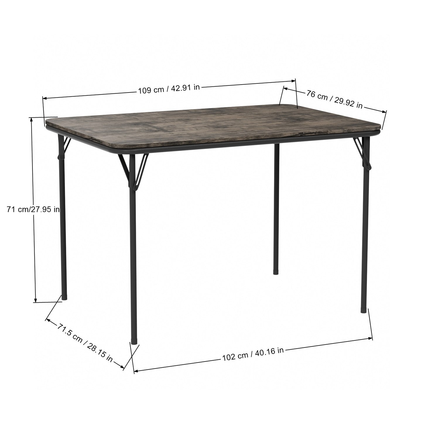 Table à Manger Rectangulaire en Bois Salle à Manger Scandinave-Marron