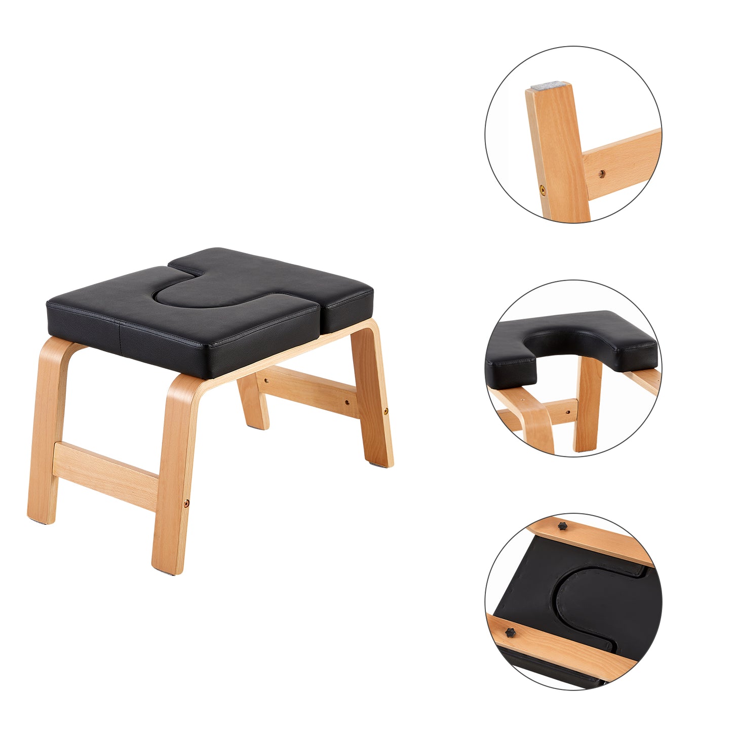 Banc de yoga pour la maison, tapis de méditation pour le yoga, tapis de méditation pour la maison, banc de yoga pour la gym, noir
