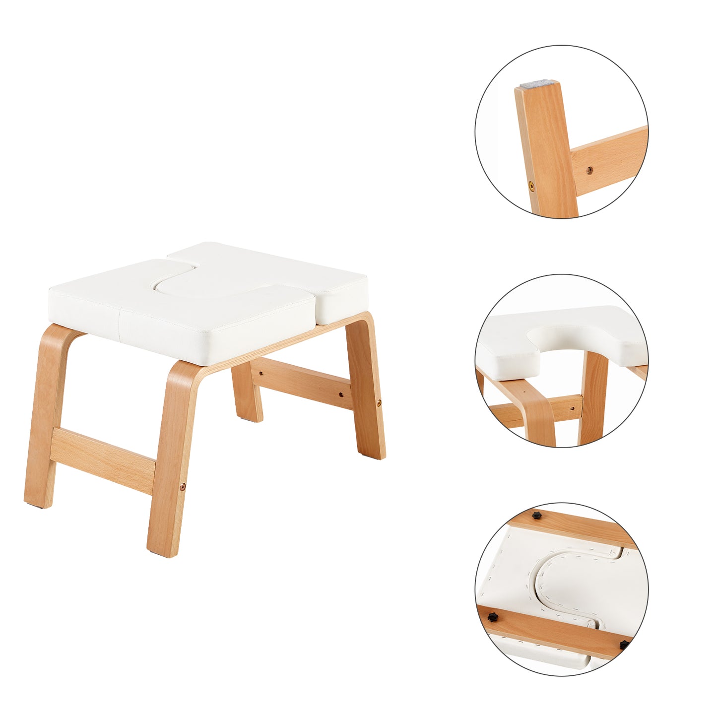 Banc de yoga pour la maison, tapis de méditation pour le yoga, tapis de méditation pour la maison, banc de yoga pour la gym, blanc
