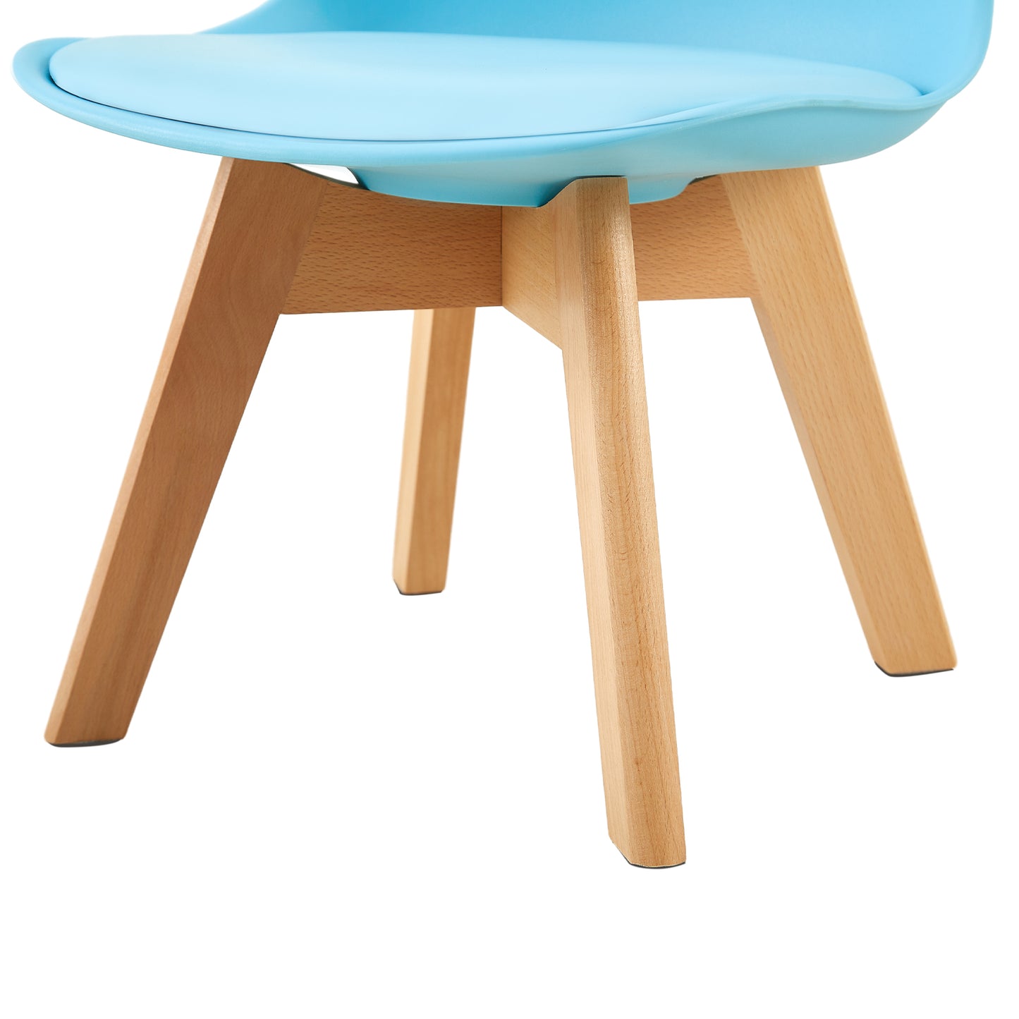 Lot de 2 Chaises Design Plastique Scandinave Chaise de Salle à manger pour enfants - Bleu