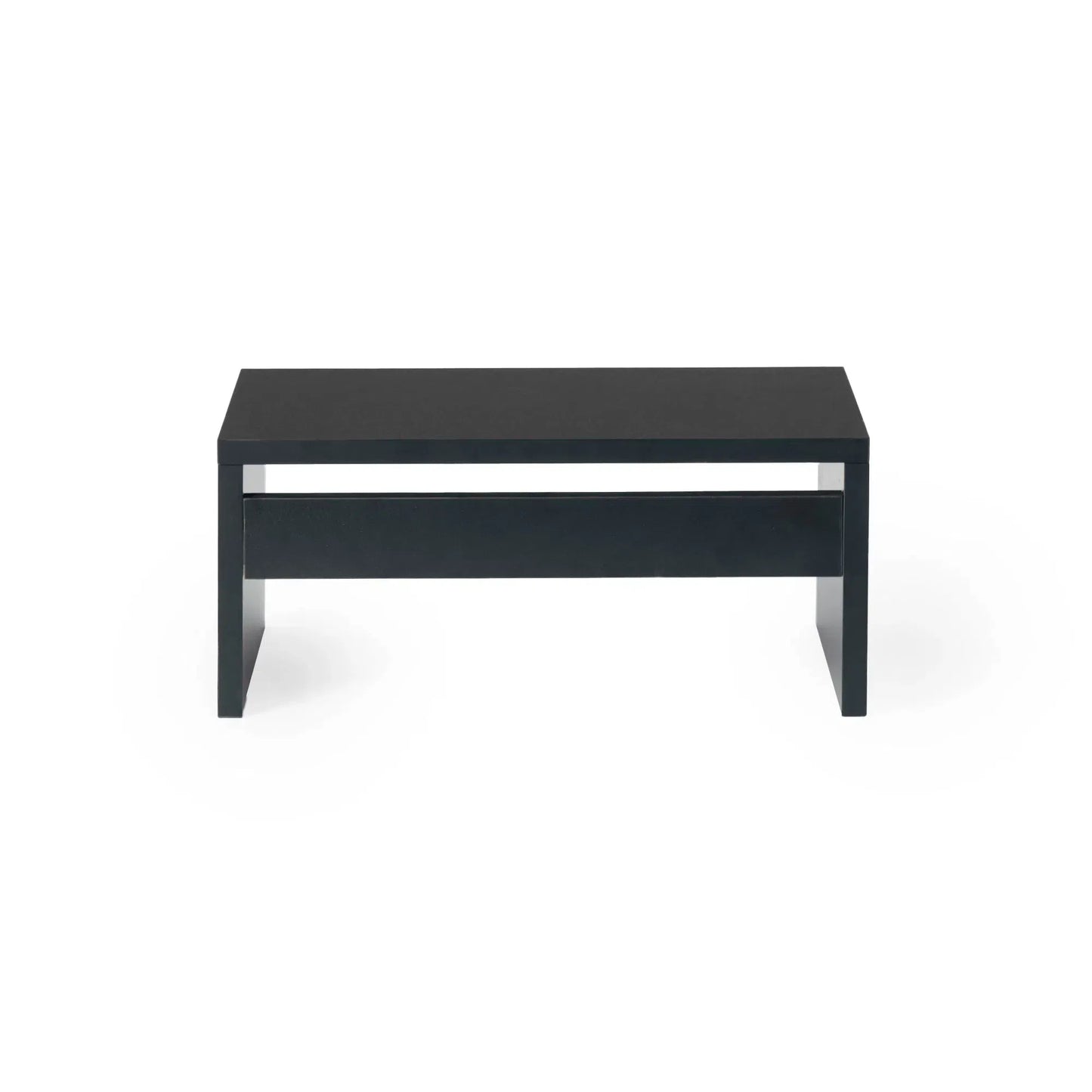 Étagère de Bureau Simple à 2 Niveaux, Étagère de Bureau D'ordinateur Simple, Peut Contenir des Livres, des Documents, 40 x 24 x 17 cm--Noir