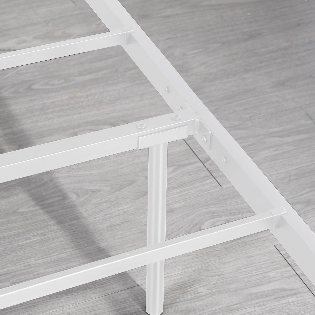 Lit Enfant Contemporain en Métal Blanc - 90x190 cm