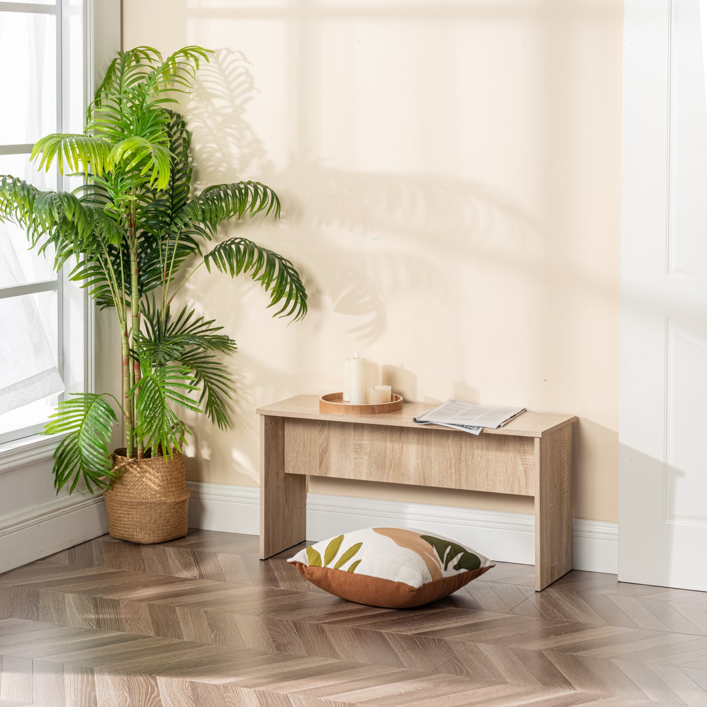 Lot de 2 Chaises de Salle à Manger, Économisez de l'espace, Adapté à la Chambre, Salon, Balcon--90 x 30 x 45 cm