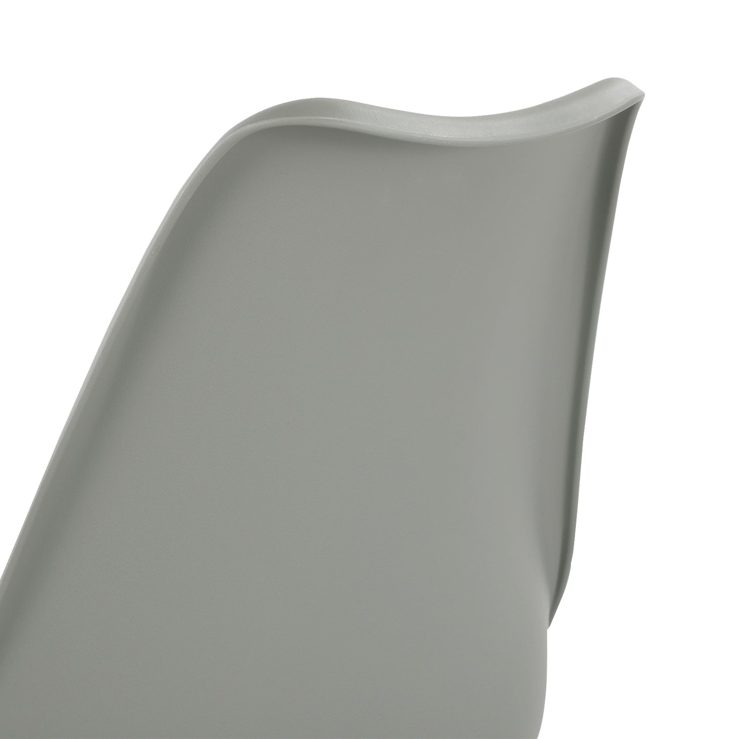 Lot de 2 chaises de cuisine en a manger design contemporain scandinave pieds bois de chene - Gris