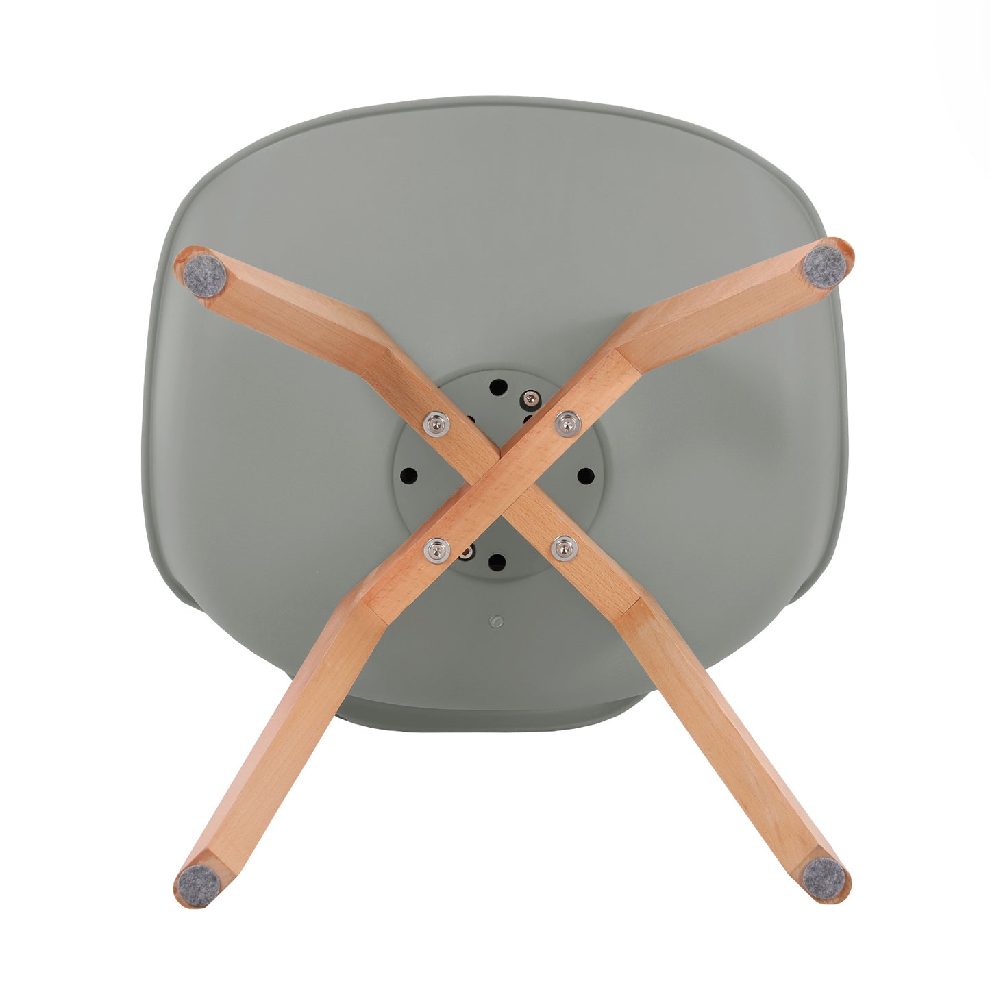 Chaise de salle à manger design contemporain scandinave-Gris