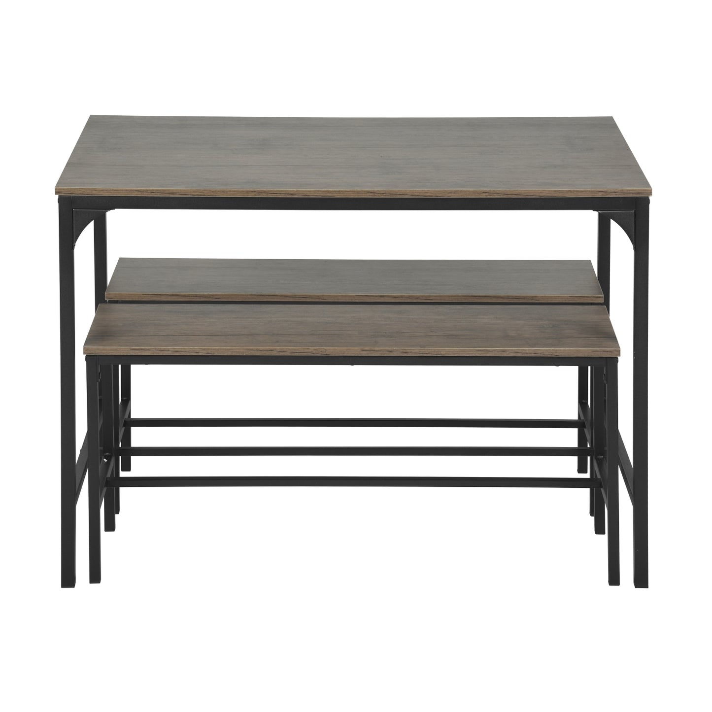 Ensemble de Salle à Manger - Table avec Deux Bancs