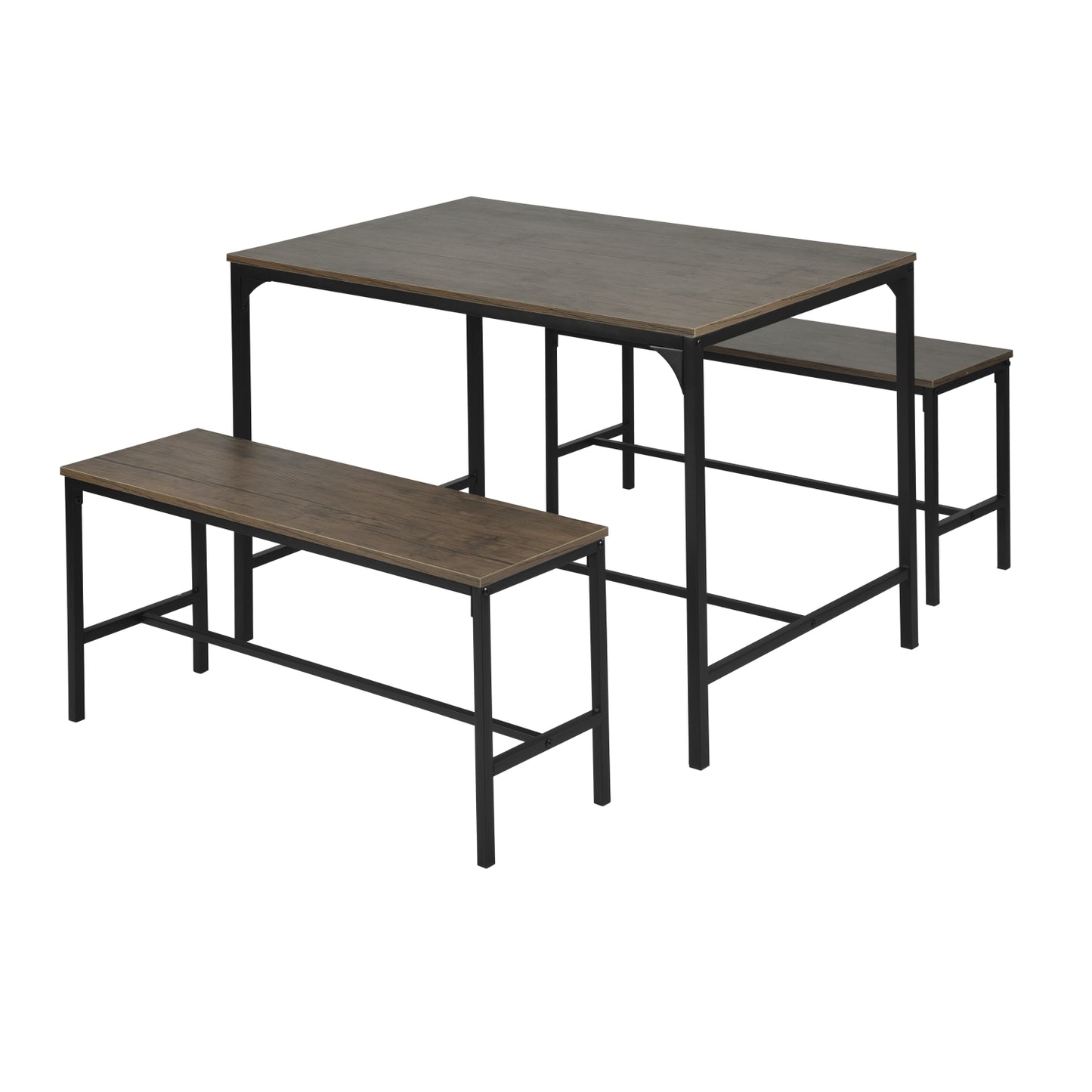 Ensemble de Salle à Manger - Table avec Deux Bancs