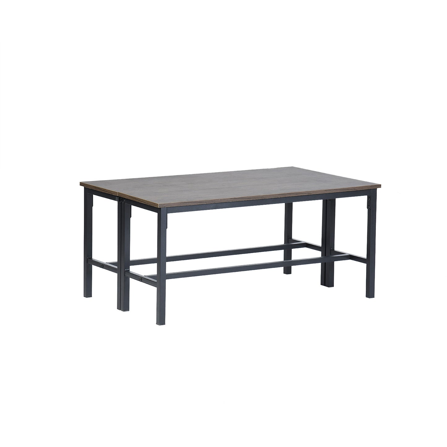 Style industriel - Ensemble de 2 chaises en acier et bois