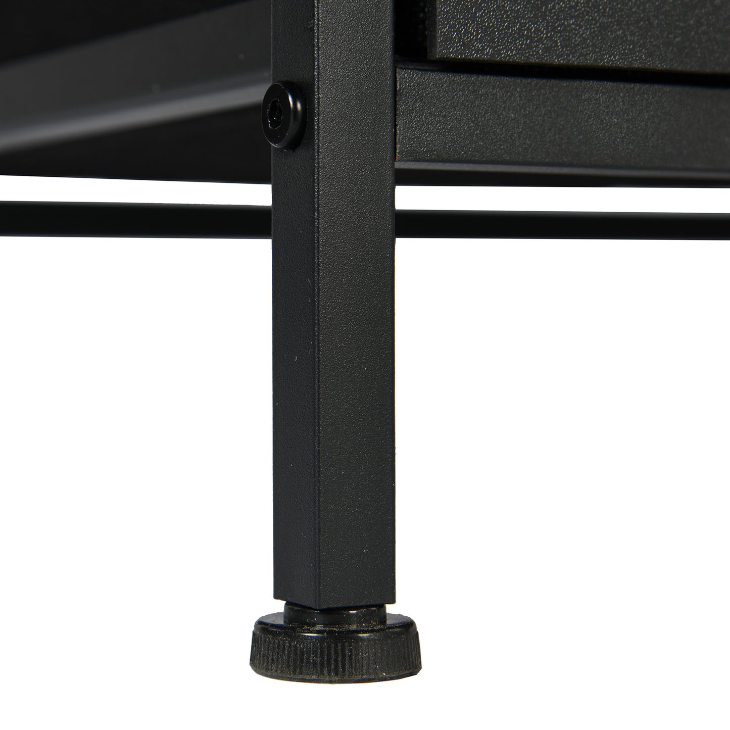 Buffet industriel 6 tiroirs, buffet 6 tiroirs en tissu non tissé, meuble de rangement pour salon, cuisine, salle à manger, 97 x 35 x 76 cm--Noir