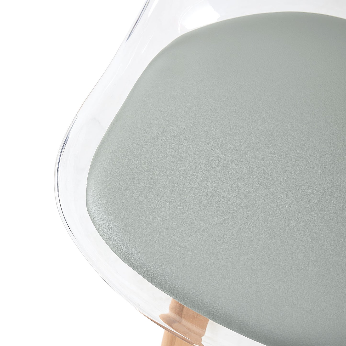 Lot de 2 chaises Scandinaves Transparentes pour Salle à Manger