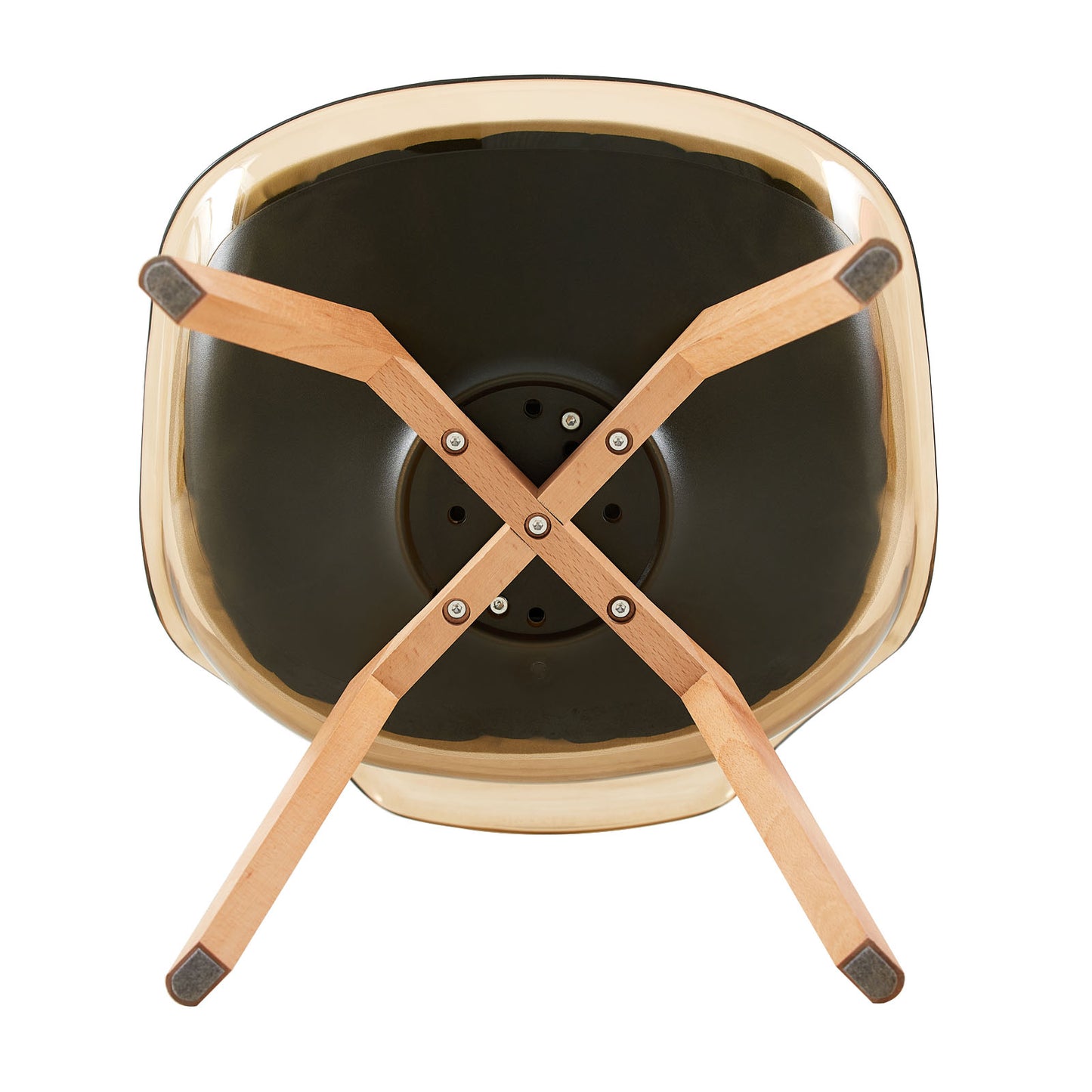 Lot de 4 chaises Scandinaves Transparentes pour Salle à Manger