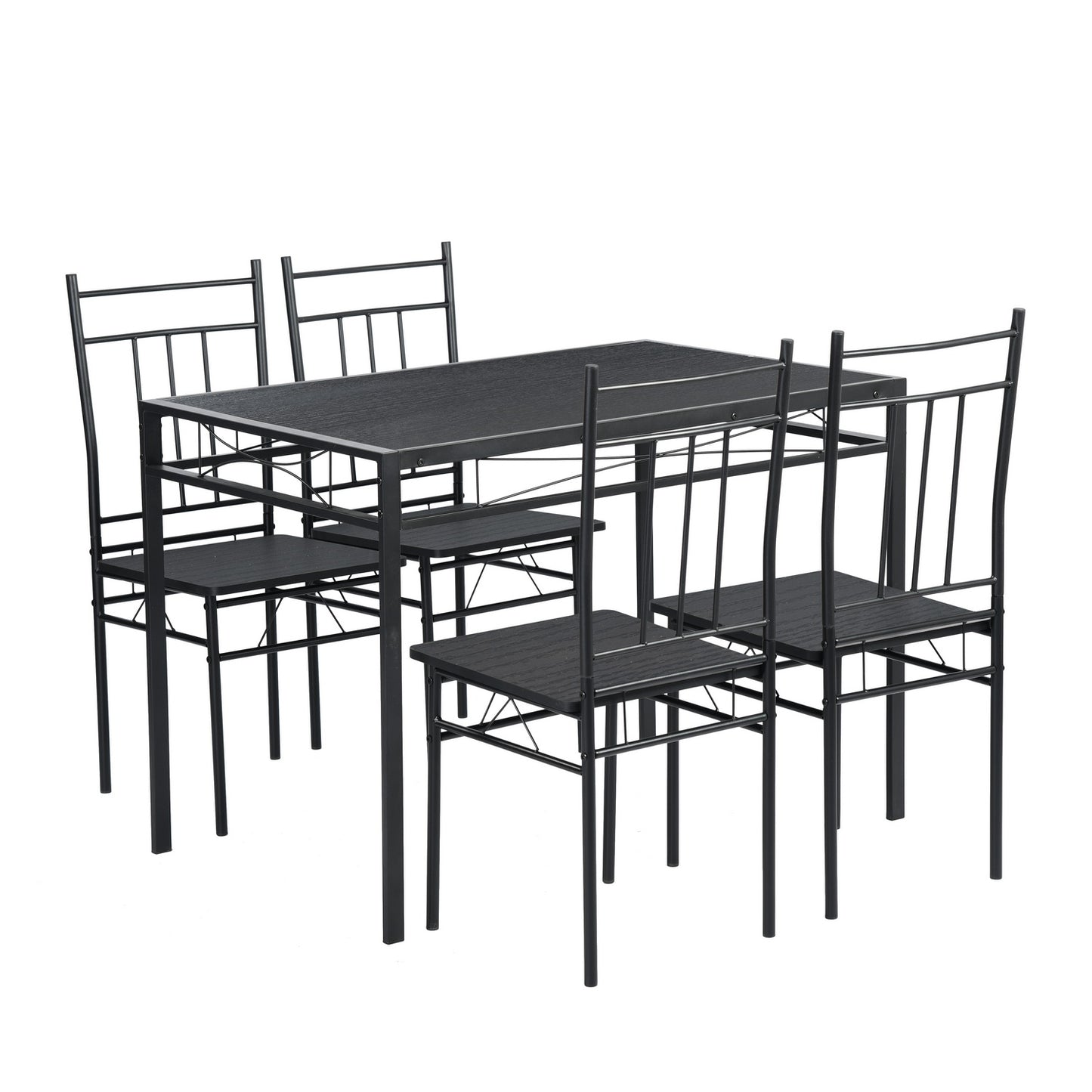 Ensemble de Table et 4 chaises pour Salle à Manger ,Table 107*67*75cm chaise 40*46*90cm