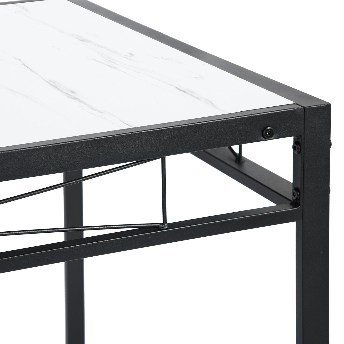 Ensemble de Table et 4 chaises pour Salle à Manger - Blanc