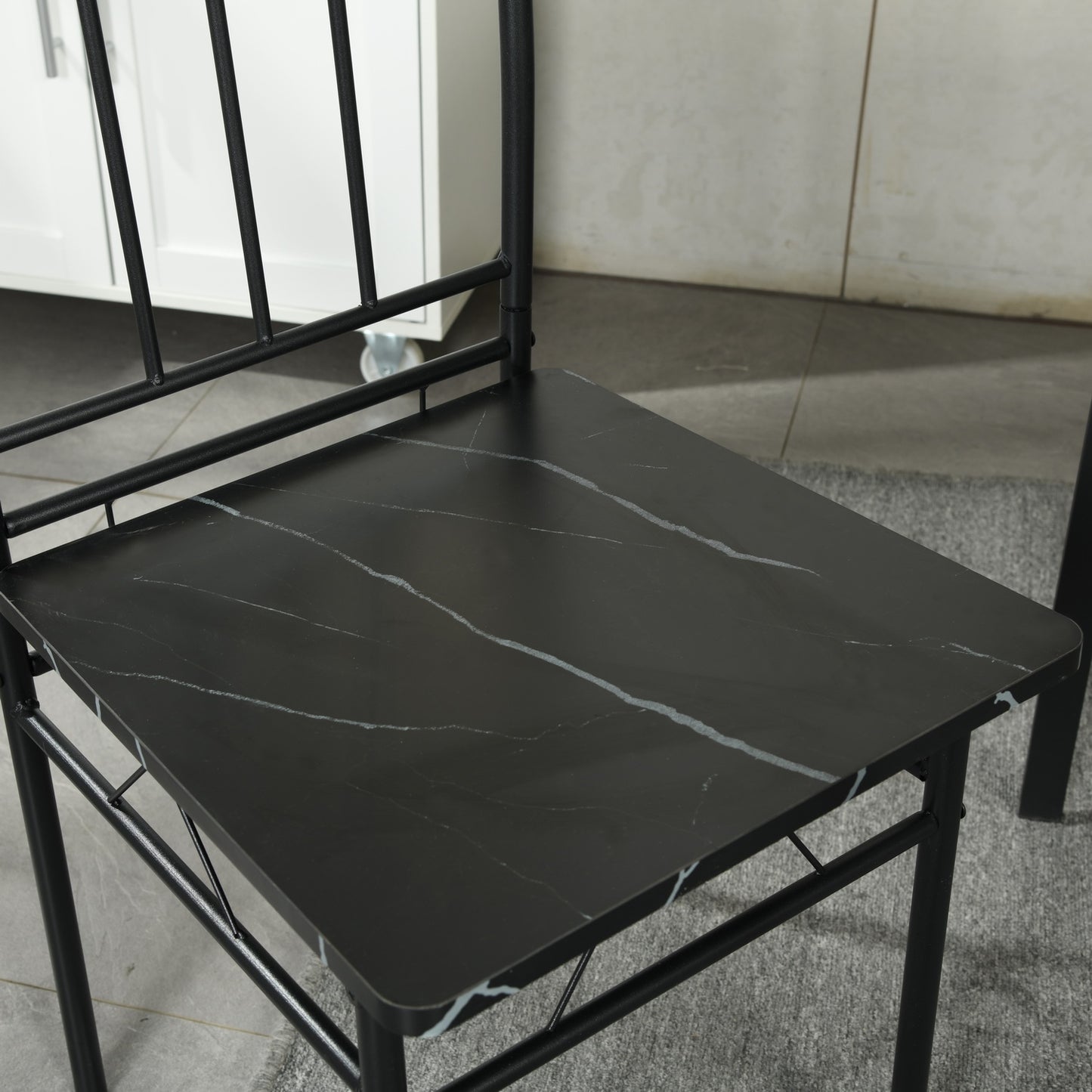 Ensemble de Table et 4 chaises pour Salle à Manger - Blanc