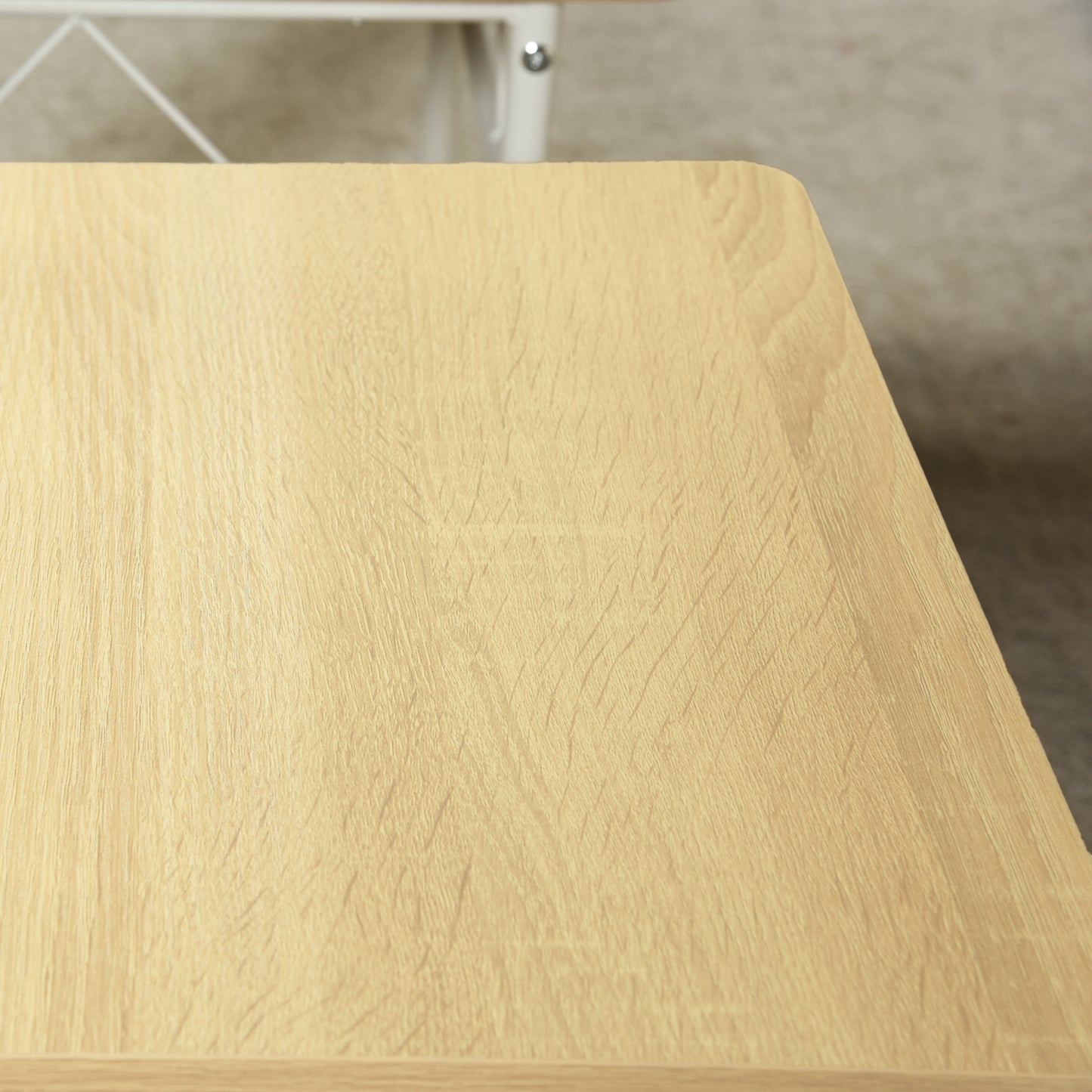 Lot de 6 Chaises Salle à Manger,Cadre en Fer/Siège en Bois - Couleur du bois