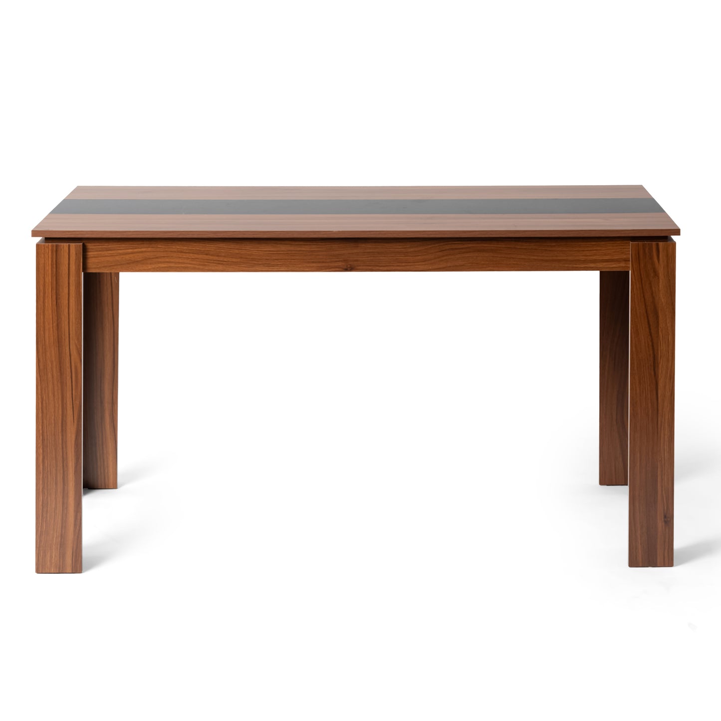 Table de Cuisine Couleur Brun Rougeâtre et Noir, Table de Cuisine Style Moderne, Sideboard de Cuisine--140 x 70 x 75 cm