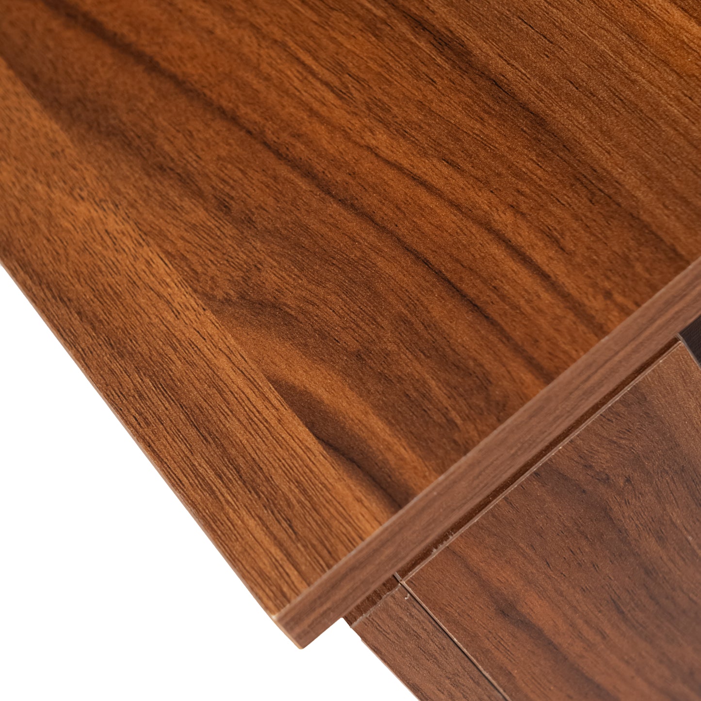 Table de Cuisine Couleur Brun Rougeâtre et Noir, Table de Cuisine Style Moderne, Sideboard de Cuisine--110 x 70 x 75 cm