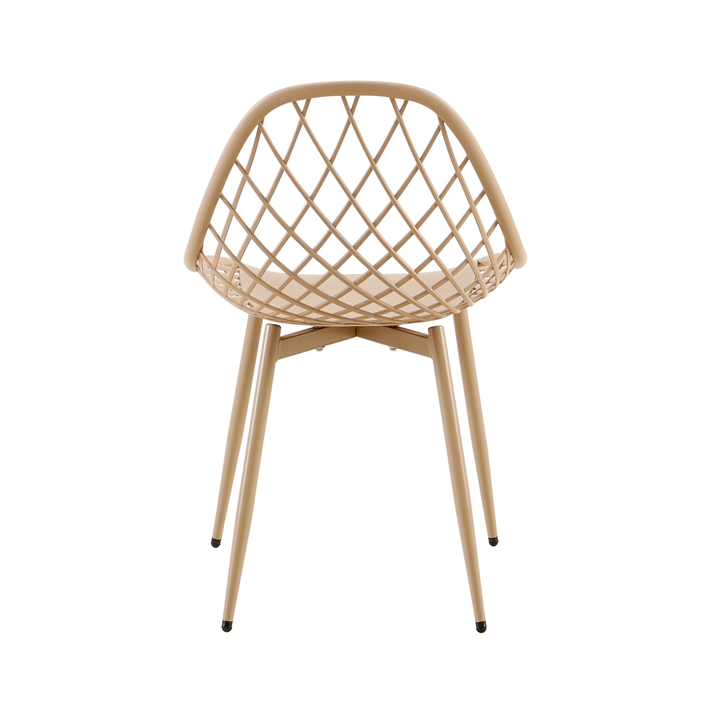 Lot de 4 Chaise Salle à Manger Scandinaves avec Pieds en Métal Ergonomique Chaises Salle à Manger Salon Chaise, Kaki