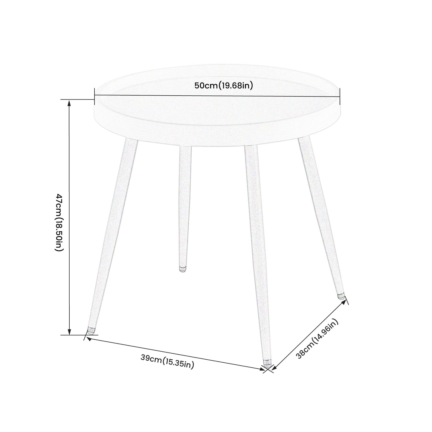 Lot de 2 chaises de salon, de salle à manger avec pieds en métal, chaises de salon, chaises de bureau, cuisine, salon Blanc