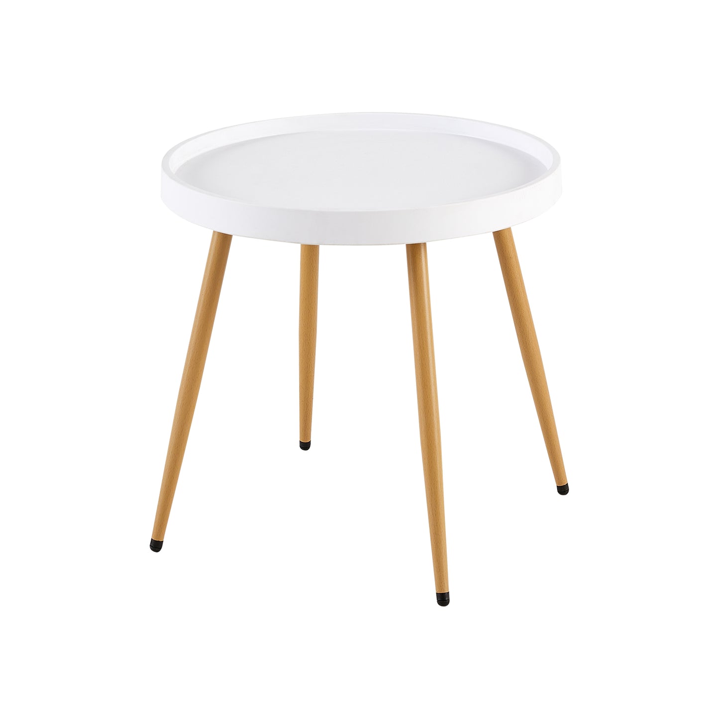 Lot de 2 chaises de salon, de salle à manger avec pieds en métal, chaises de salon, chaises de bureau, cuisine, salon Blanc