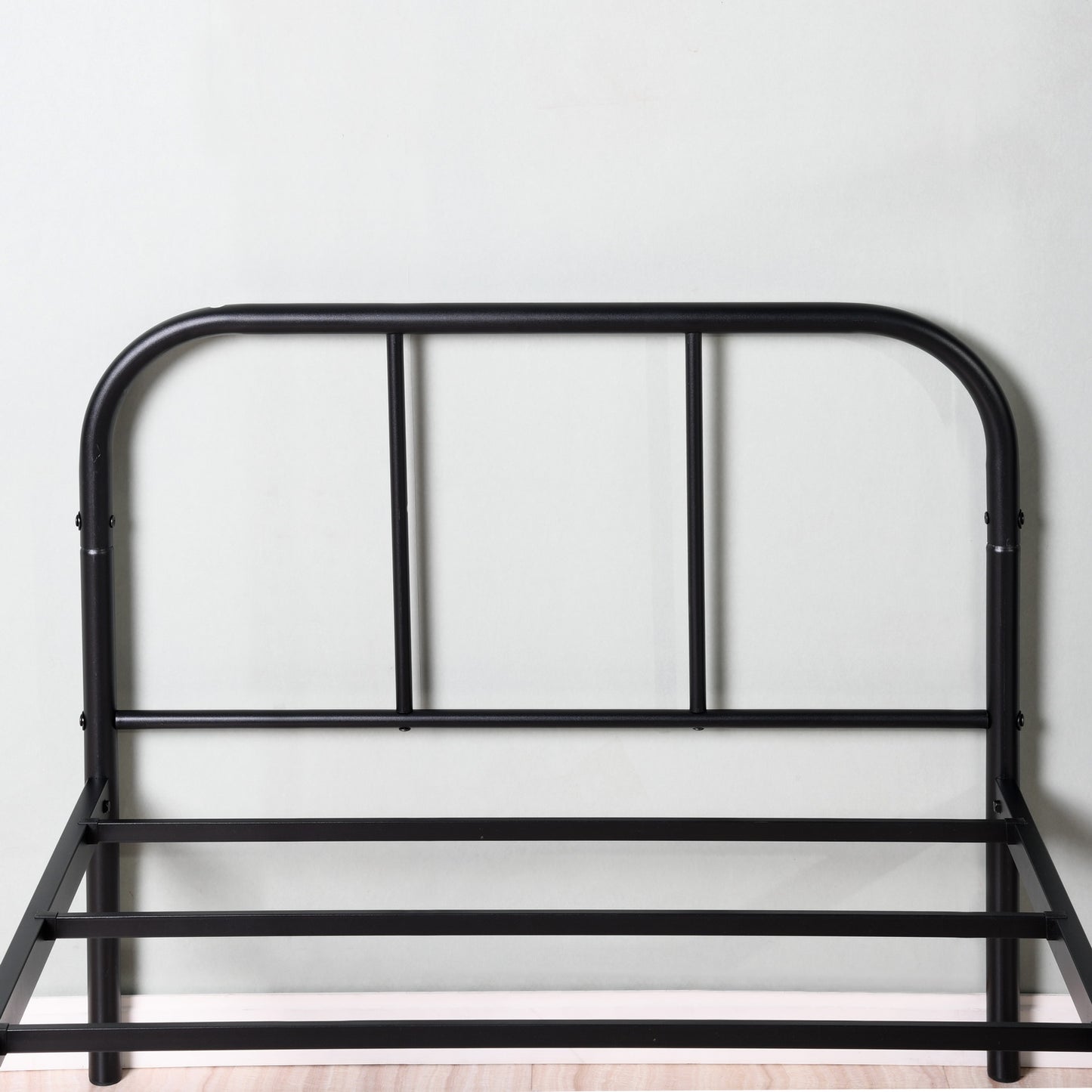 Lit Simple en métal Design Cadre de lit 90x190cm-Noir