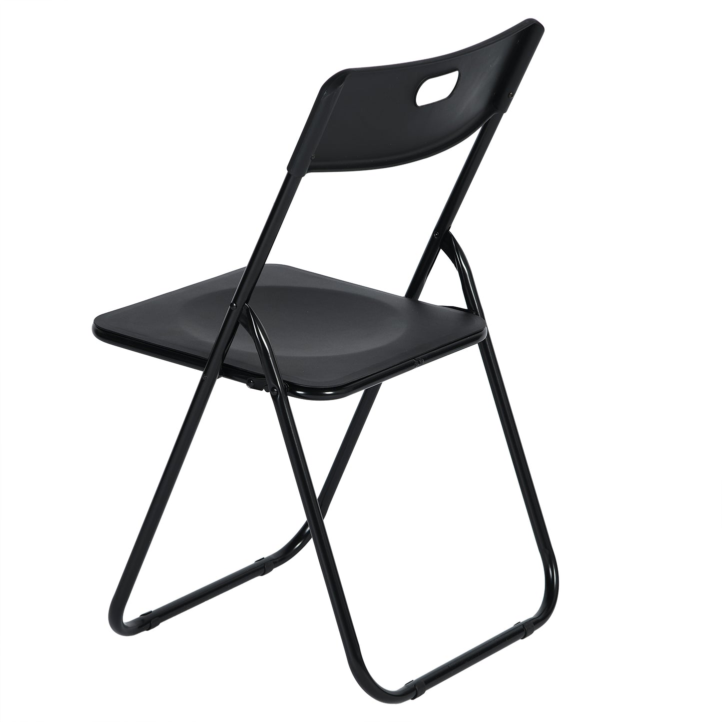 IPOTIUS Lot de 6 Chaises pliantes noires en Plastique Style Classique
