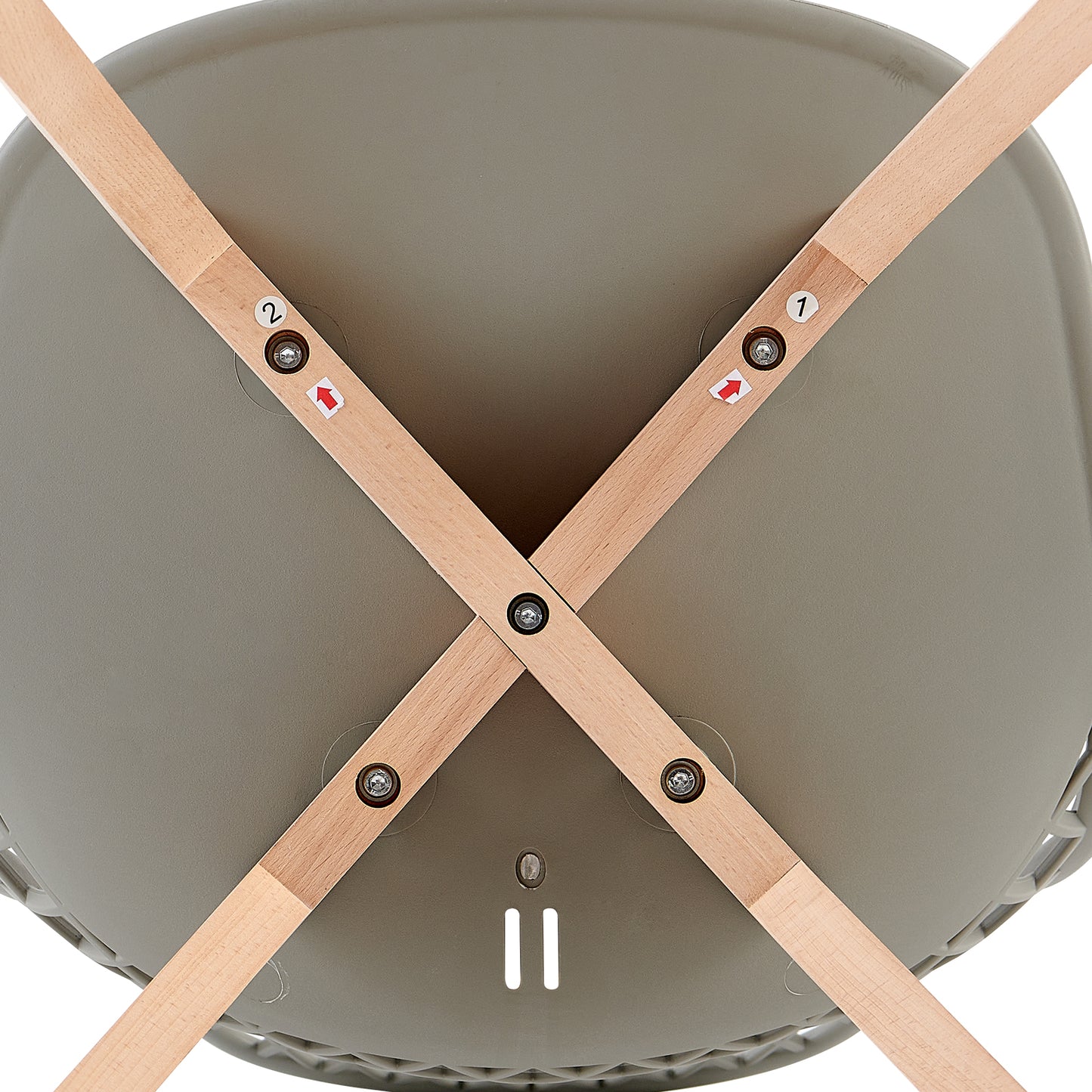 Lot de 4 Chaises Design Plastique Scandinave Chaise de Salle à manger - Gris