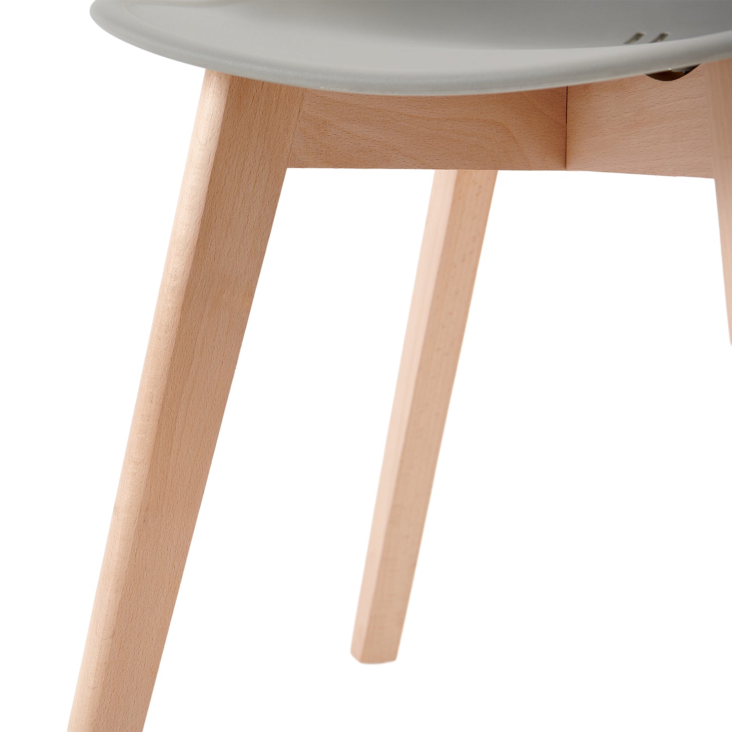 Lot de 2 Chaises Design Plastique Scandinave Chaise de Salle à manger - Gris