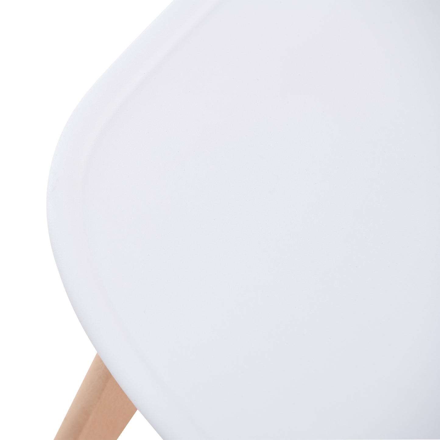 Lot de 4 Chaises Design Plastique Scandinave Chaise de Salle à manger - Blanc