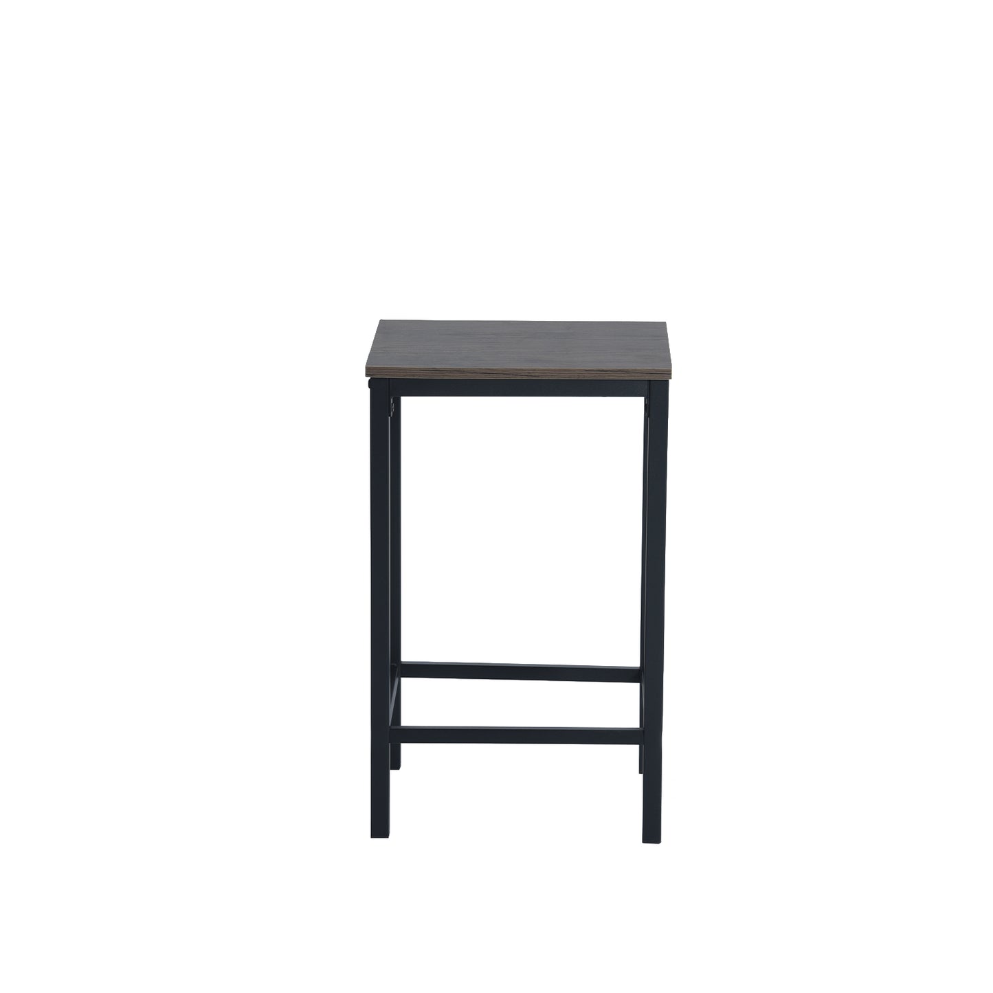 Ensemble de 4 pièces Chaises De Bar Vintage En MDF Et Tube En Fer Noir