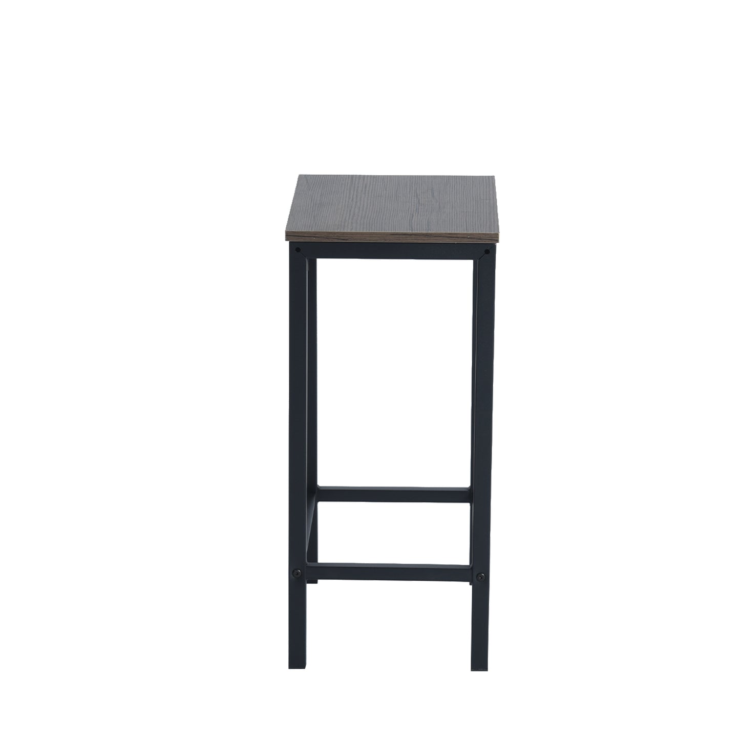 Ensemble de 4 pièces Chaises De Bar Vintage En MDF Et Tube En Fer Noir