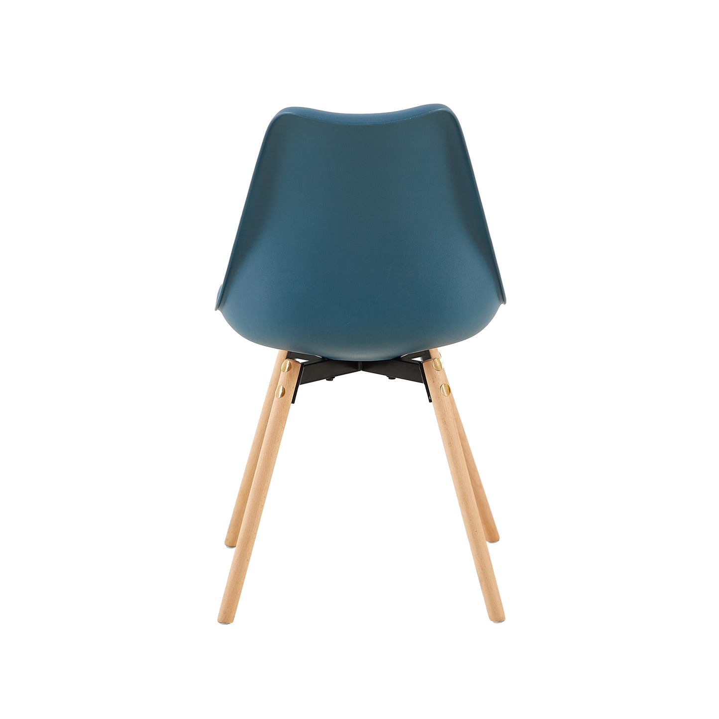 4 Chaise de salle à manger design contemporain scandinave-Vert foncé