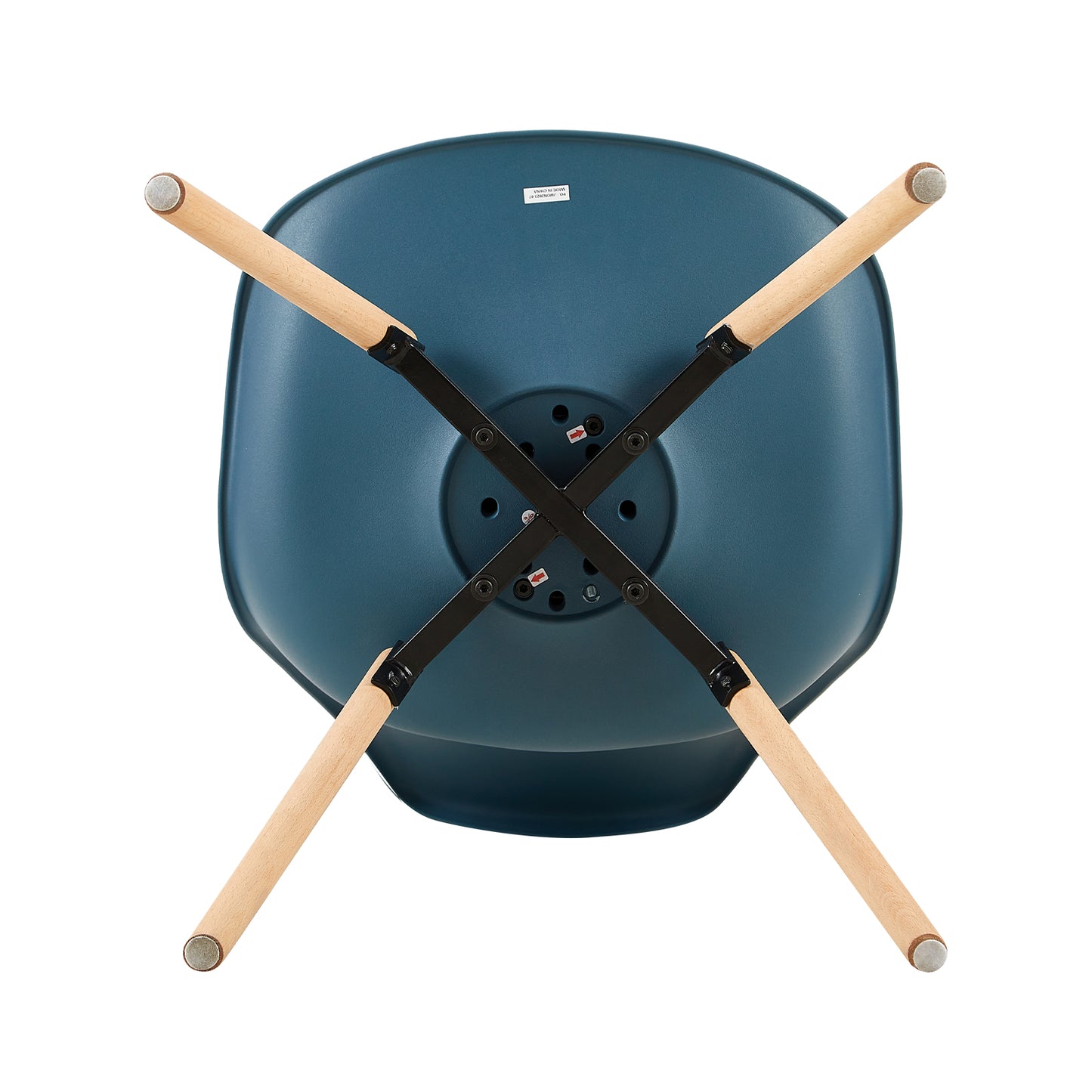 4 Chaise de salle à manger design contemporain scandinave-Vert foncé